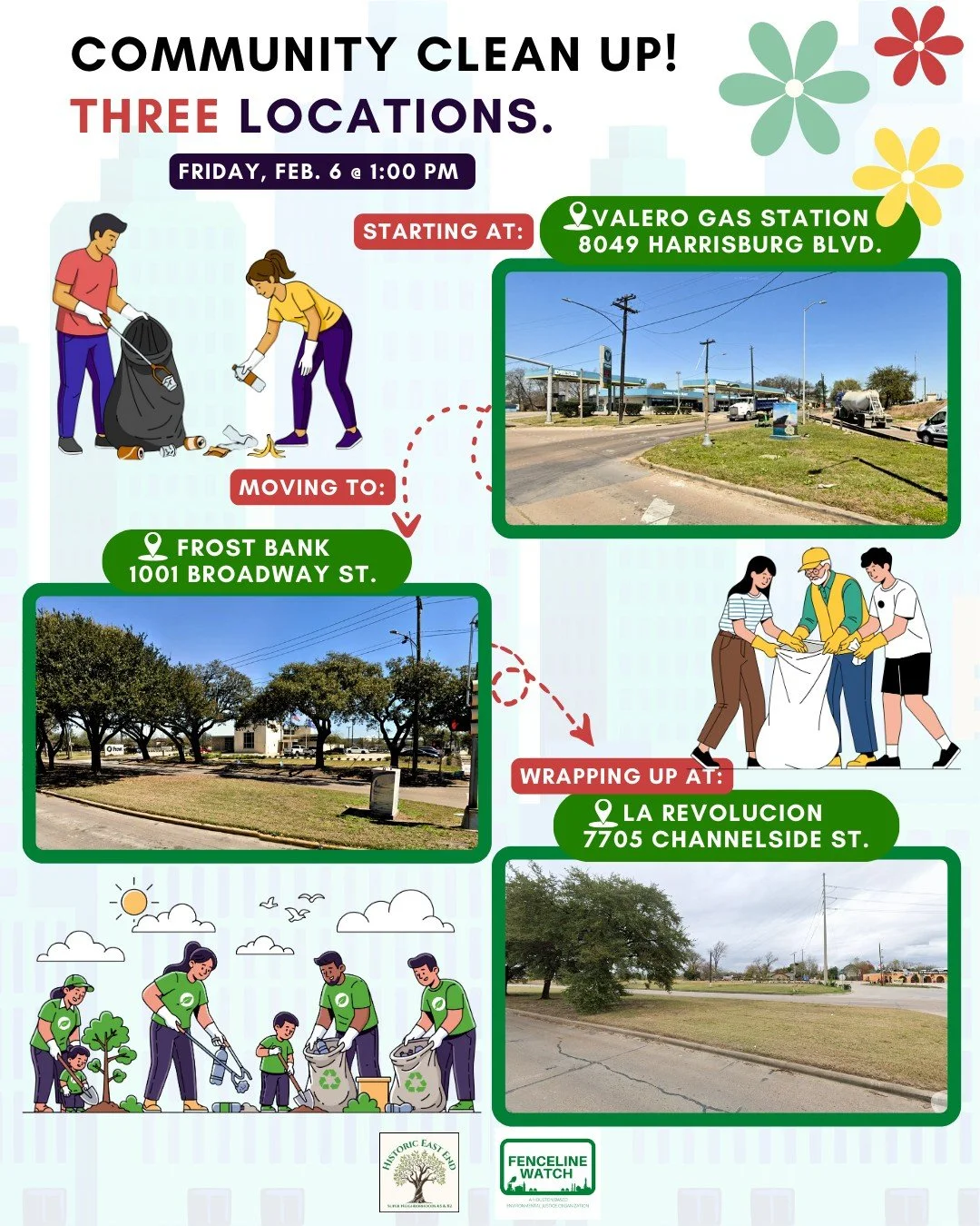 REMINDER: Tomorrow, join us as we clean up three small plots in the East End/Ma&ntilde;ana, &uacute;nase a nosotros para una jornada de limpieza en tres peque&ntilde;as explanadas en el East End. More info and registration/m&aacute;s informaci&oacute