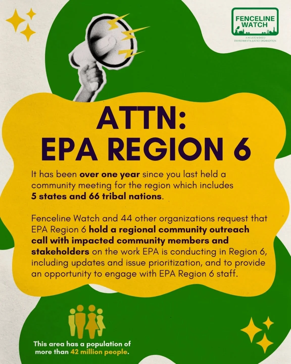 @epa_southcentral hasn't held a community outreach call since JANUARY 2025. They are responsible for 42M+ people across 5 states &amp; 66 tribal nations. We &amp; 44 other orgs sent a meeting request so they can update communities on what they've bee