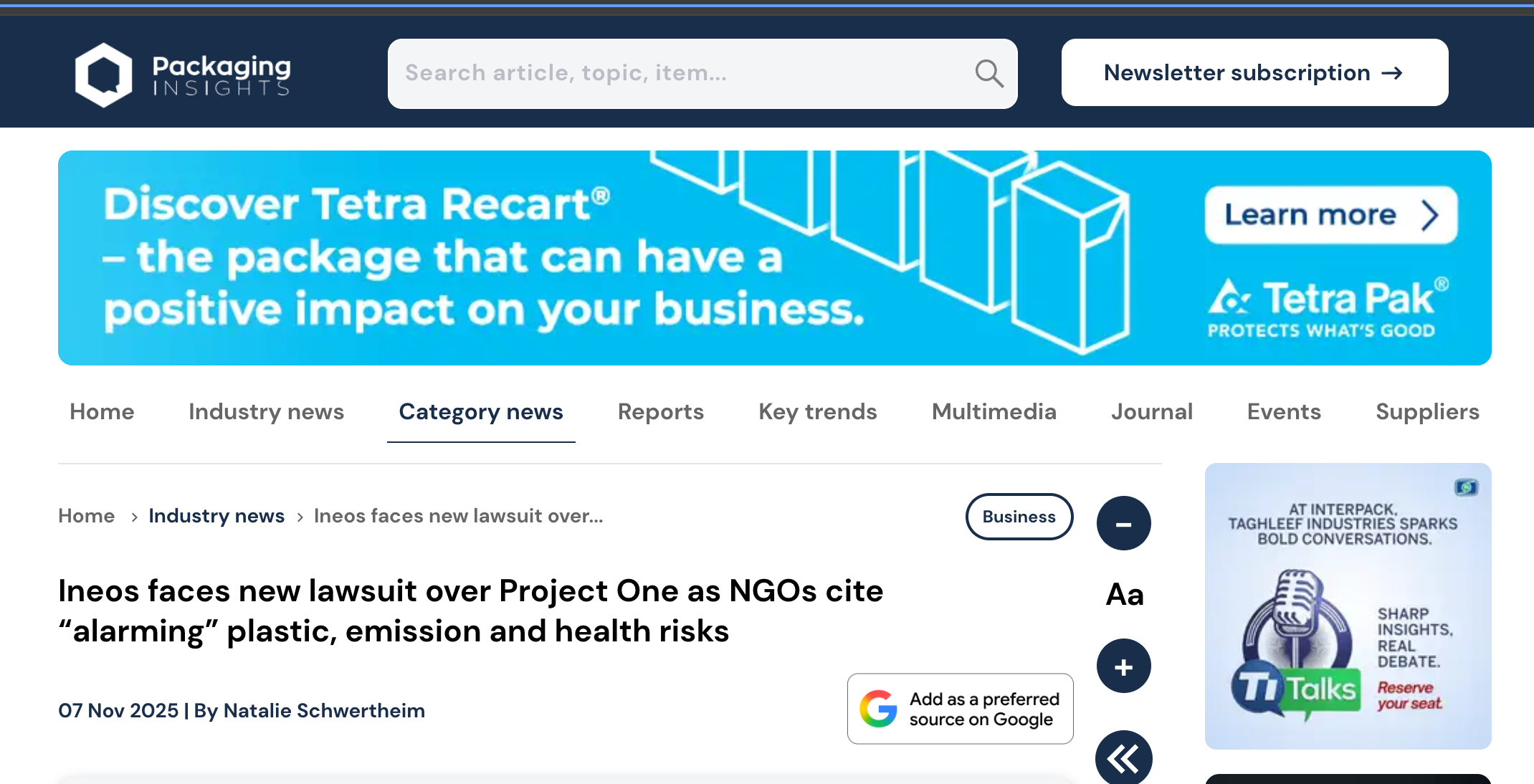 Ineos faces new lawsuit over Project One as NGOs cite “alarming” plastic, emission and health risks