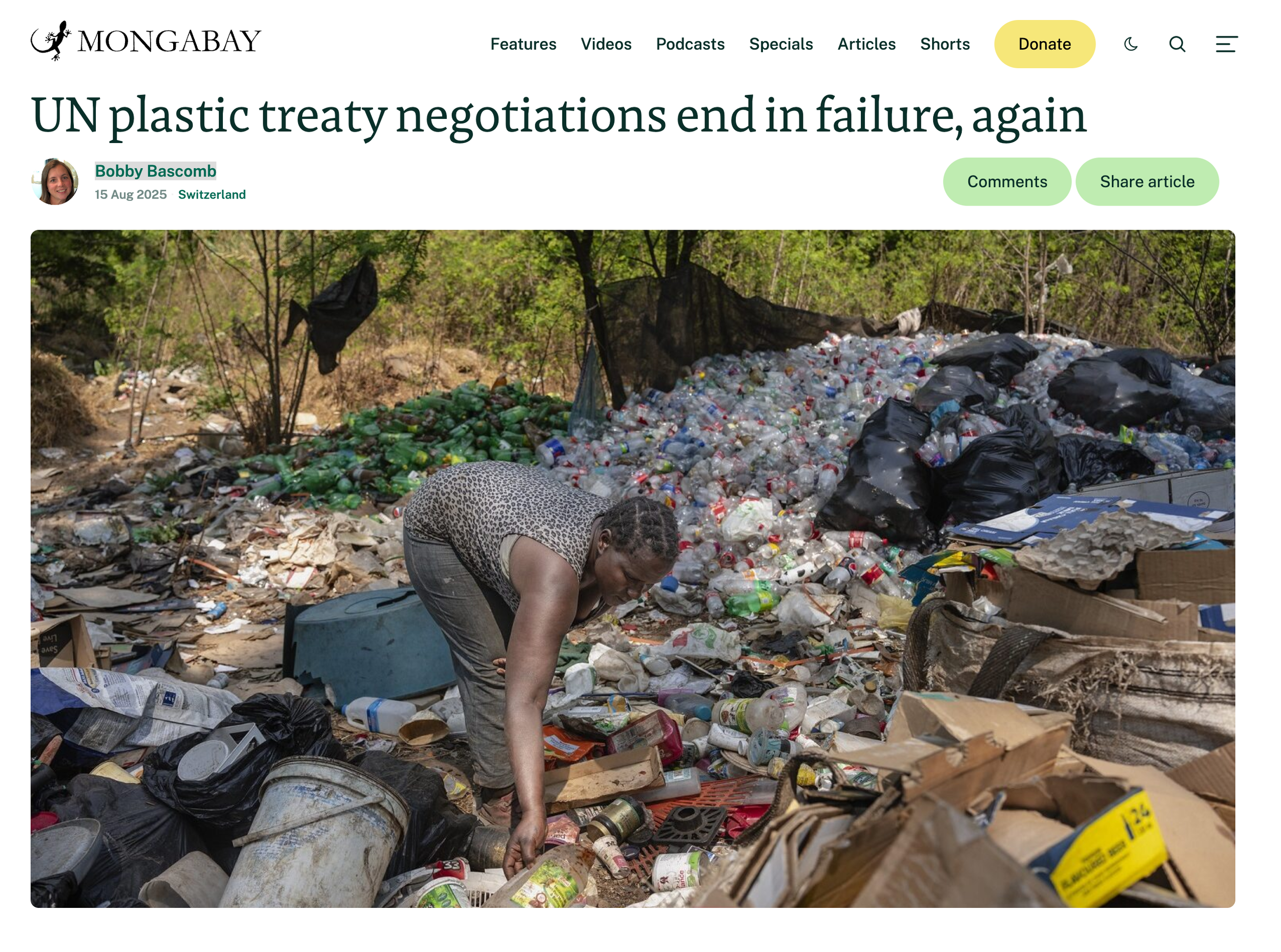 UN plastic treaty negotiations end in failure, again