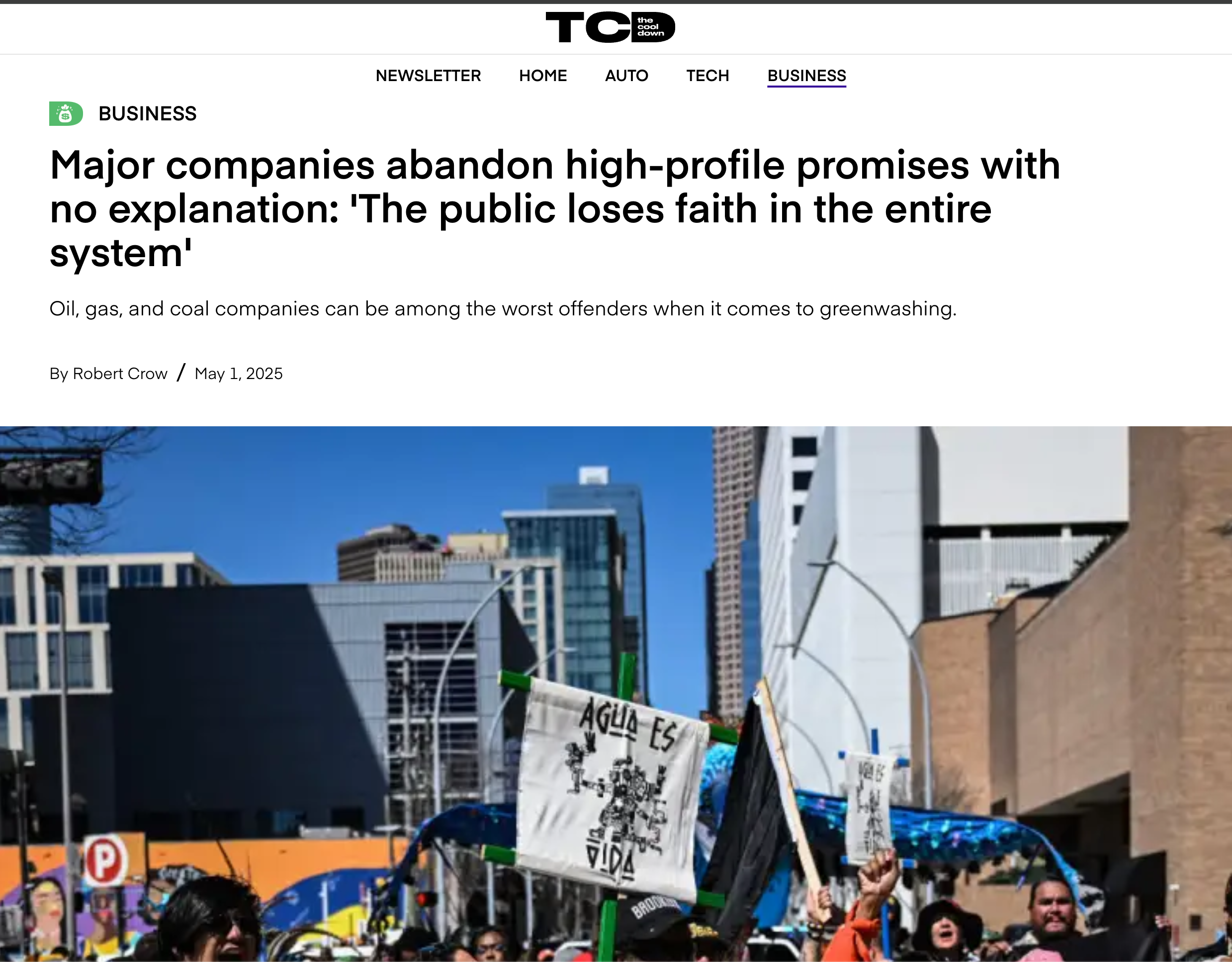 Major companies abandon high-profile promises with no explanation: 'The public loses faith in the entire system'