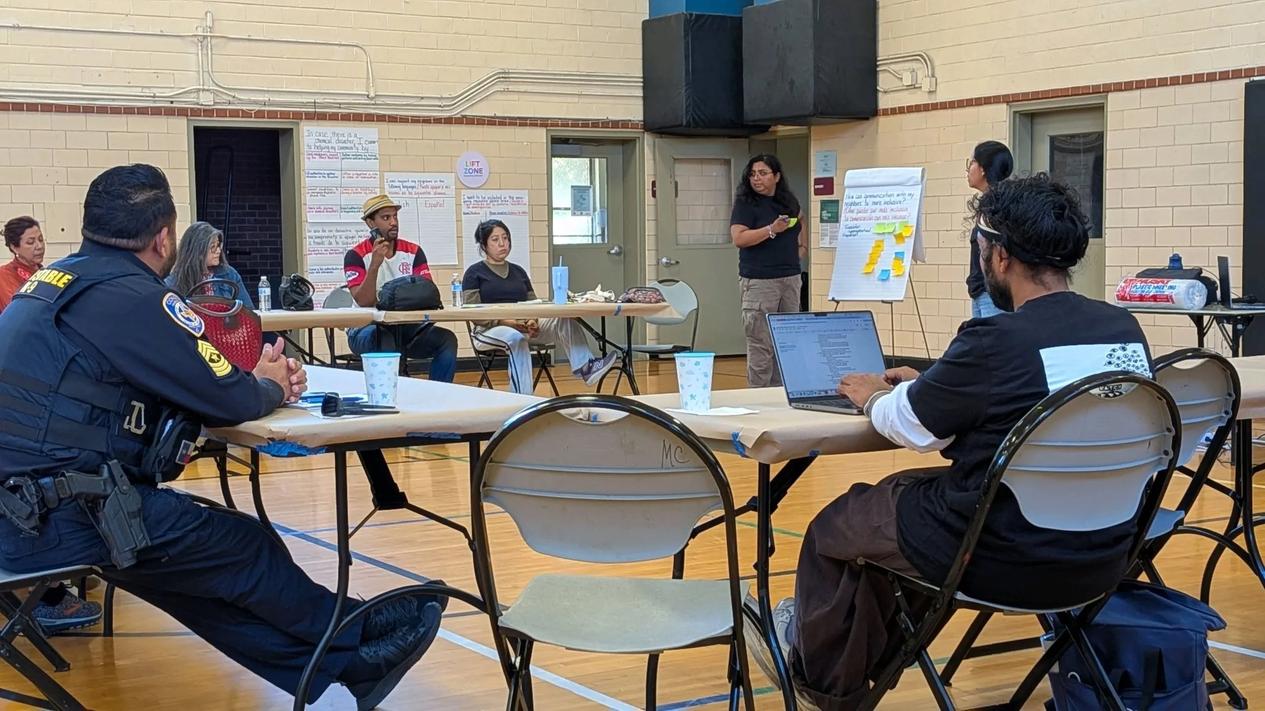 On Saturday, we held our 2nd chemical disaster response session with @historiceastend. Community members learned skills &amp; recommitted to taking care of each other when chemical disasters happen. We also celebrated the season w/ a corsage &amp; bo