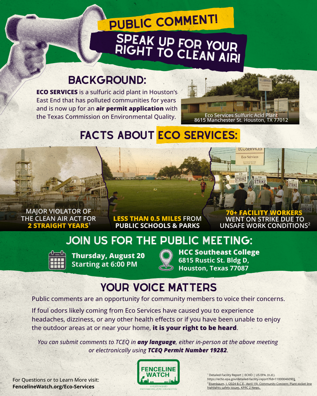 PUBLIC MEETING: Eco Services Permit
