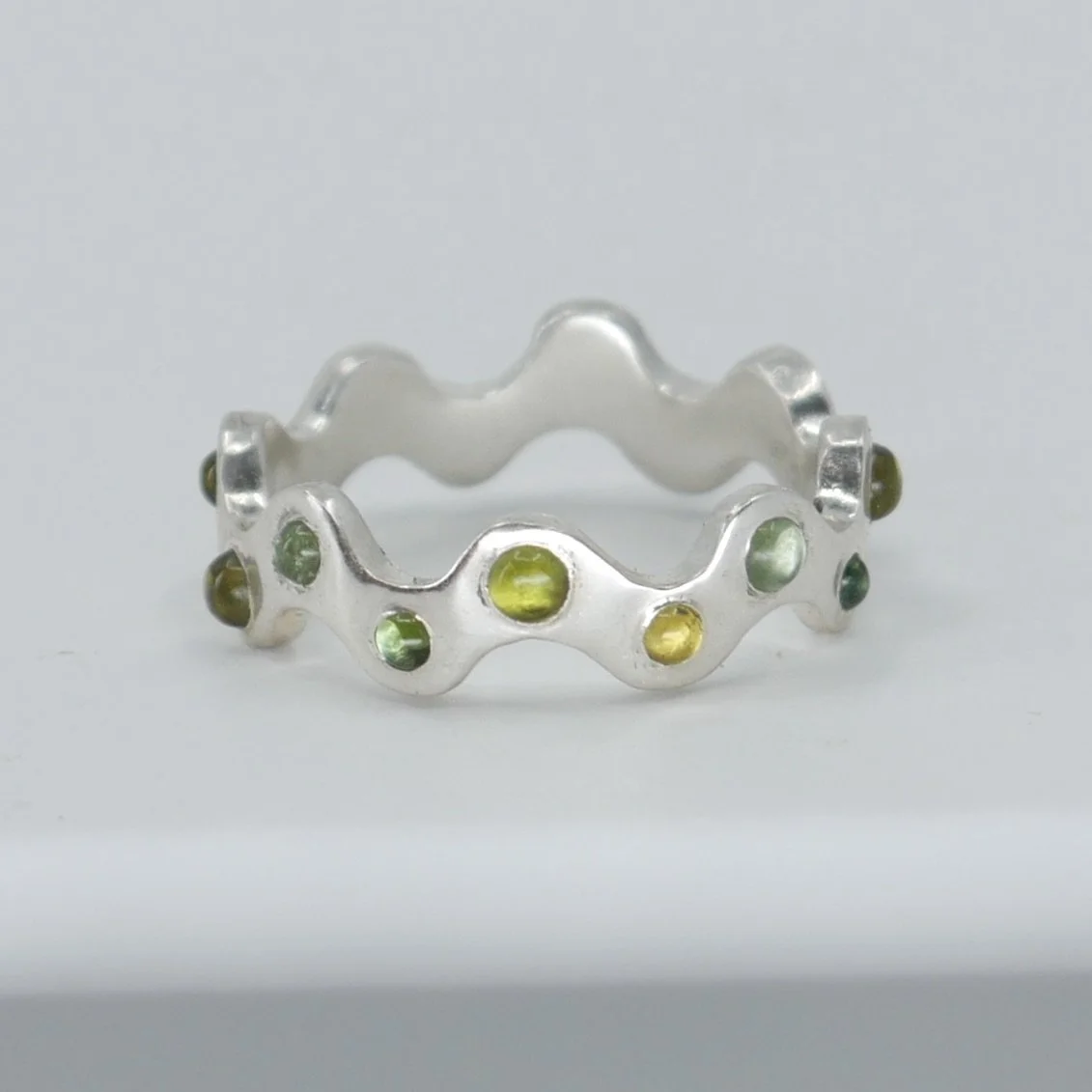 Wavy band Teal Tourmaline