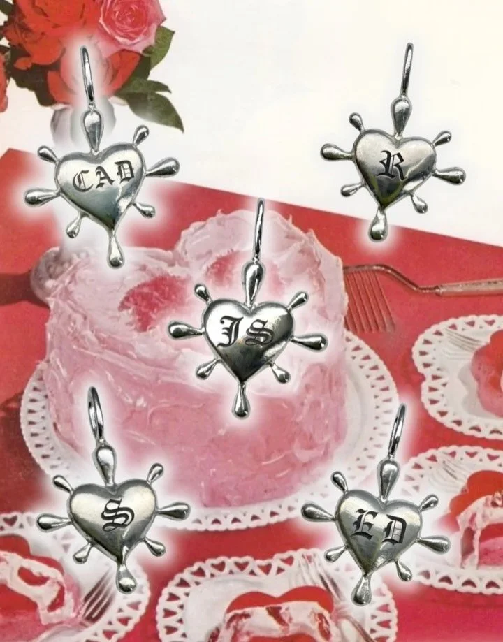 Contagious love is always worth spreading! Now available with custom engravings! The contagious heart charm is a perfect size 17mm, not too big or too small to add to any neck stack! Featured in mine I actually have two contagious hearts the bottom s