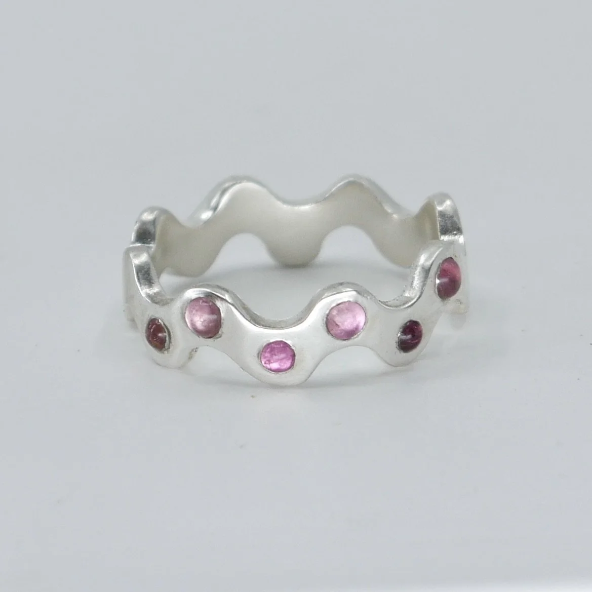 Wavy Band Pink Tourmaline 1/2