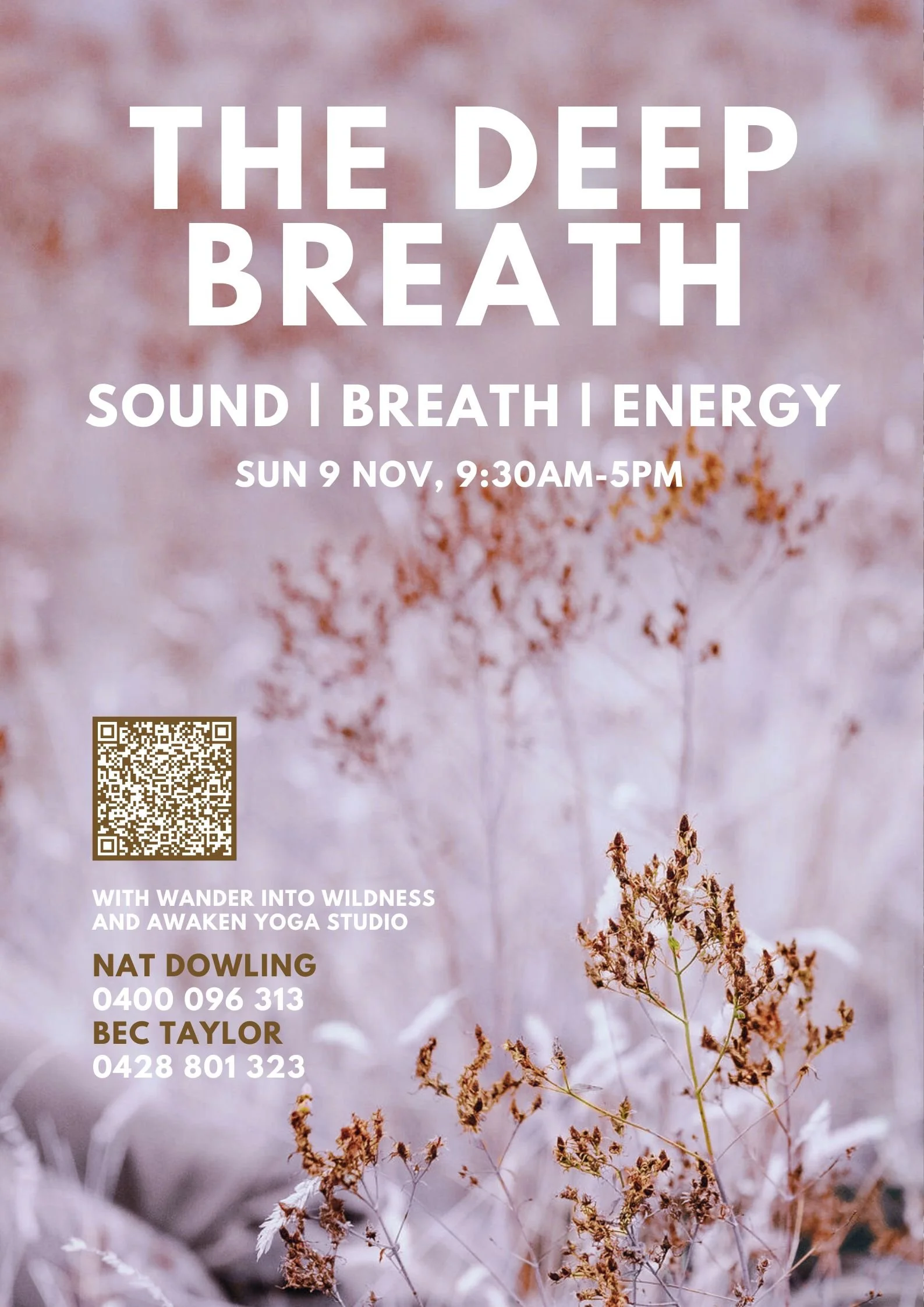 Deep Breath Workshop | castlemaine yoga sound healing