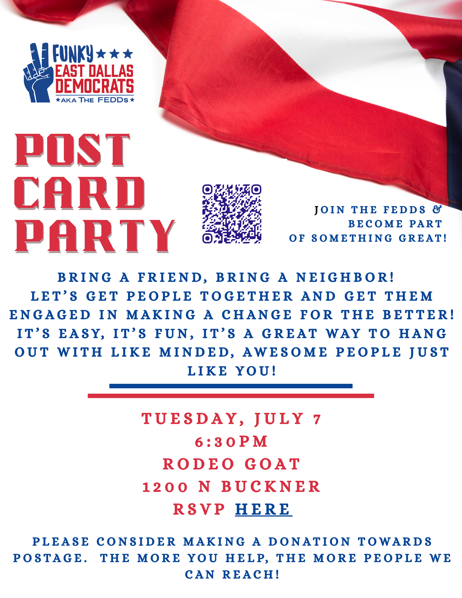 FEDDs Postcard Party