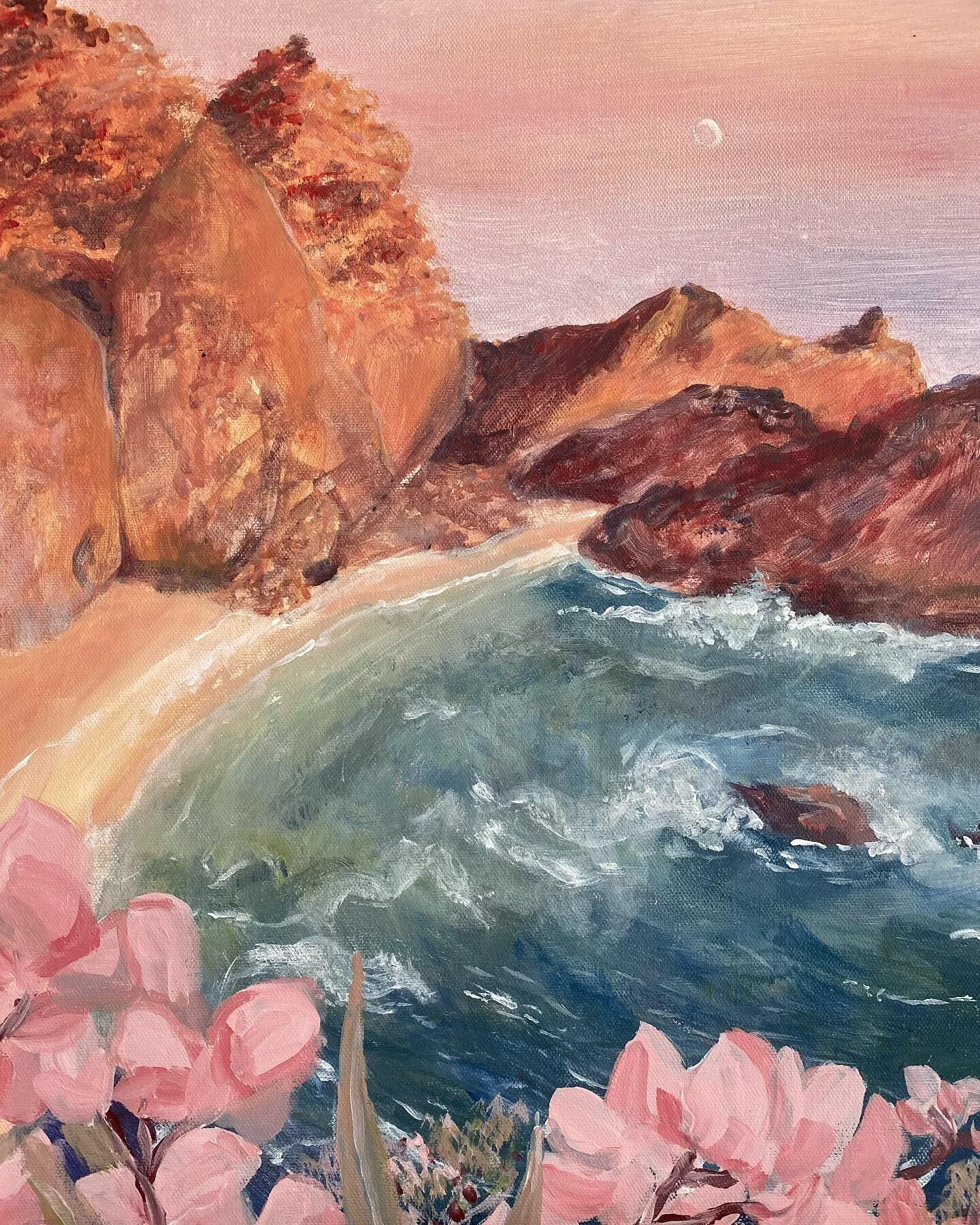 landscape painting mostly complete so i&rsquo;m just gonna call it finished :)

#bigsur #bigsurcoast #bigsurcalifornia #paintingfromlife #artistsoninstagram #painting #landscapepainting #landscape #californiacoast #acrylicpainting