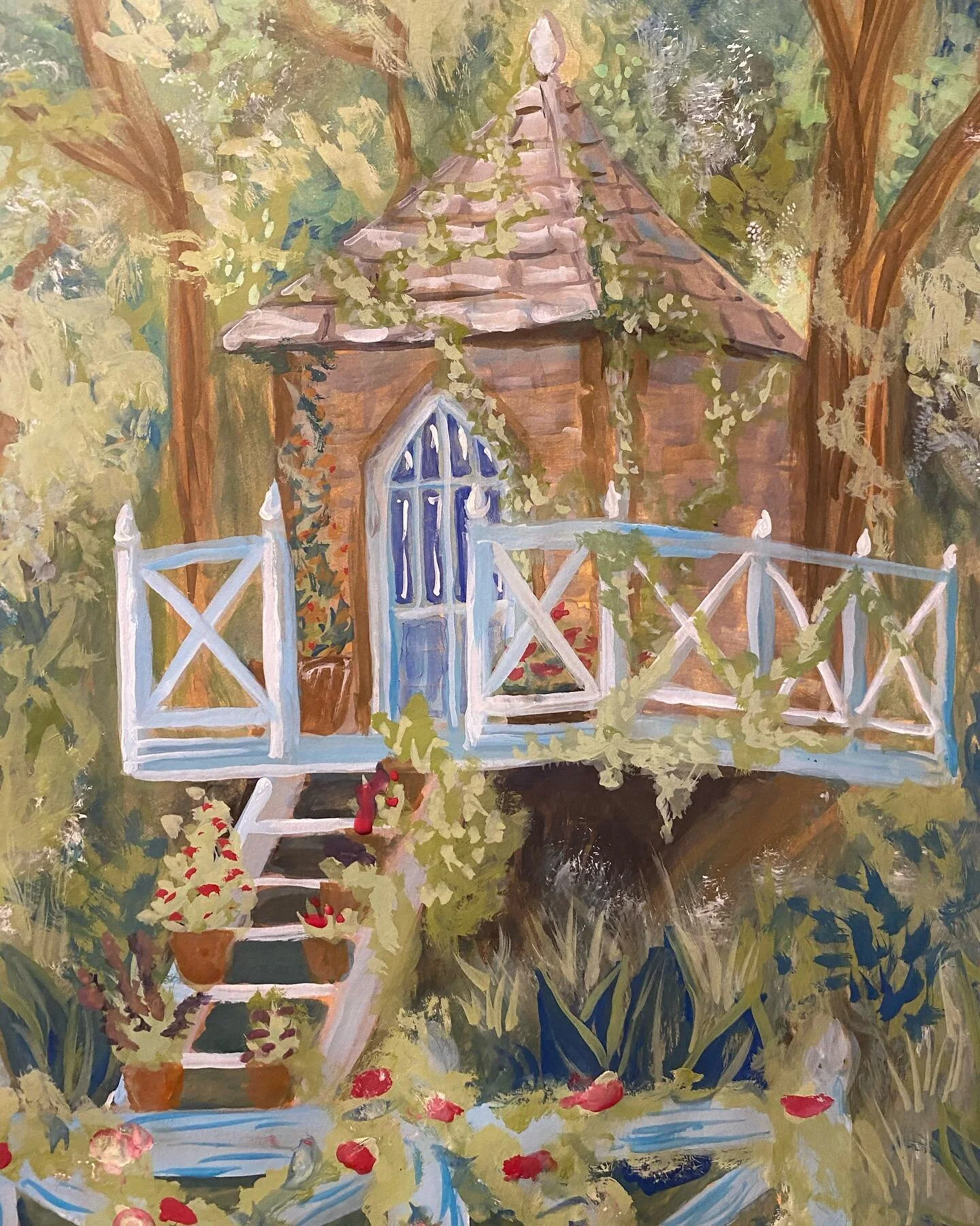process &amp; layering 🤠

I actually really like this painting.