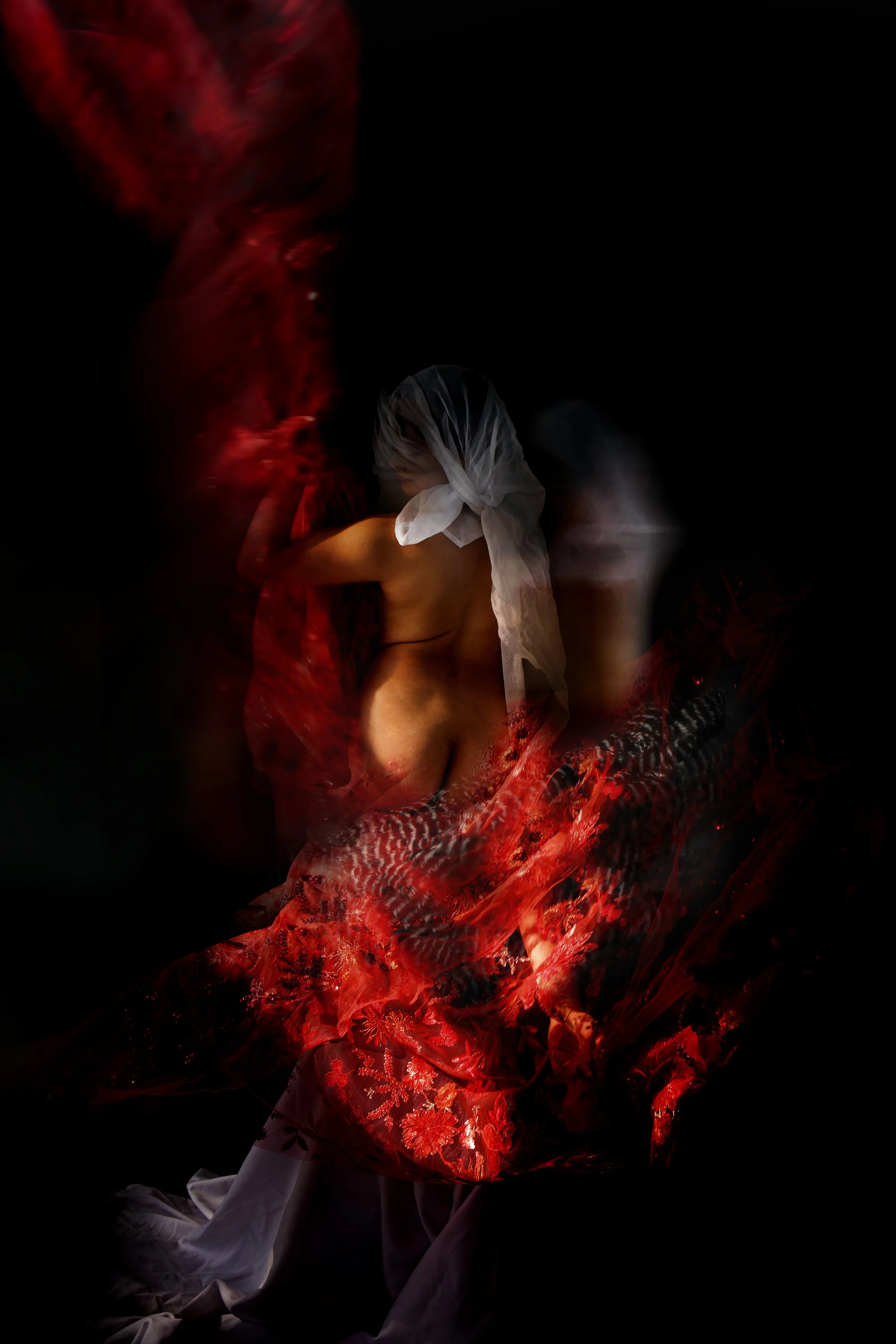 Femme Mirage  (2022) - 17 x 21 in., metallic print