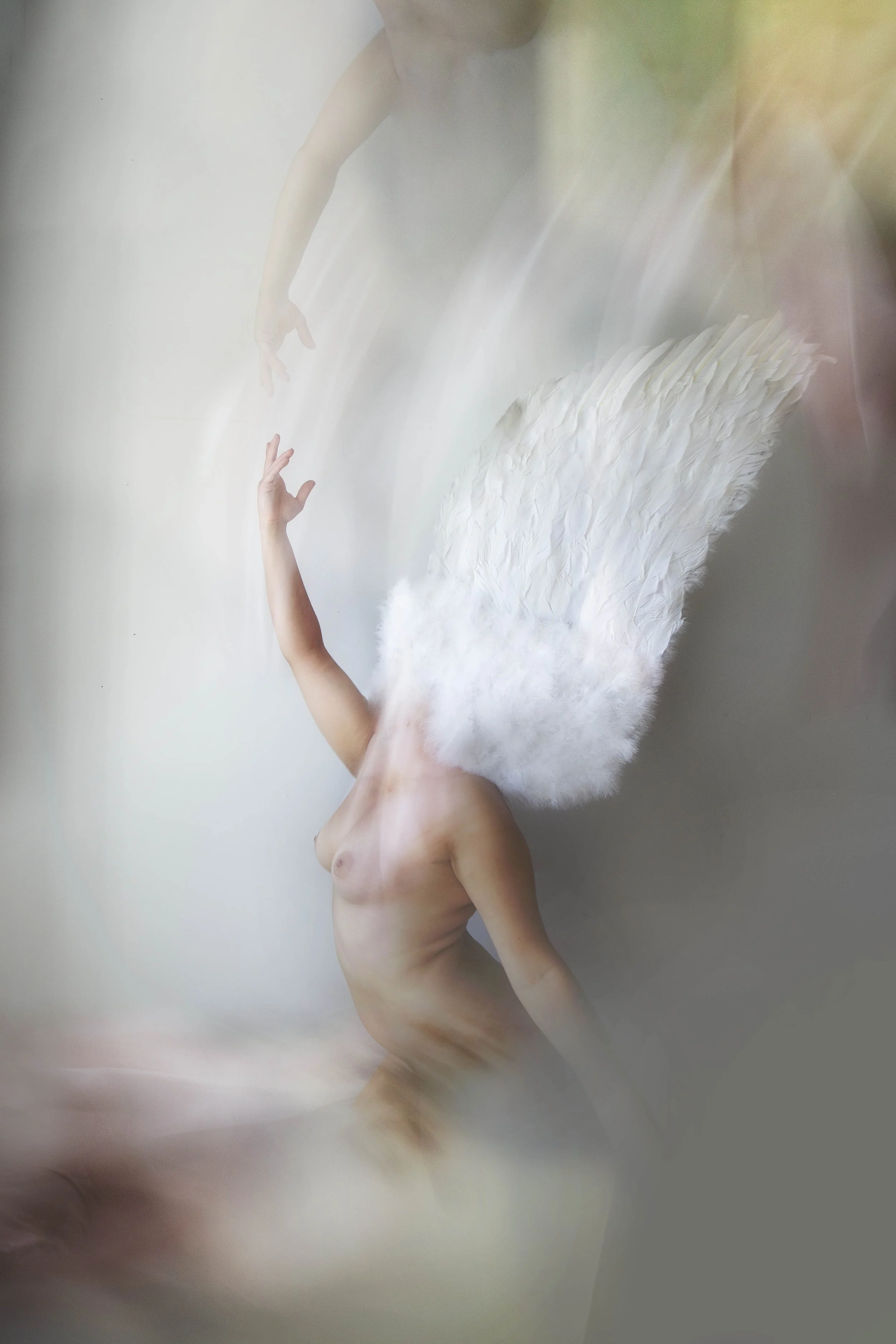 Sans (touché) le titre (2022) 20 x 40 in., Print on pearl paper