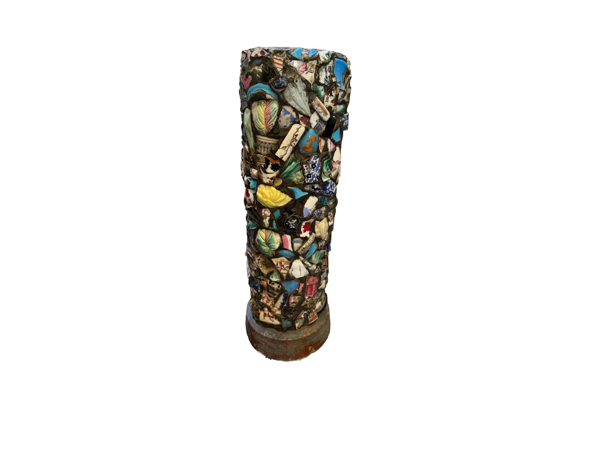 1920's American Folk Art Shard Vessel