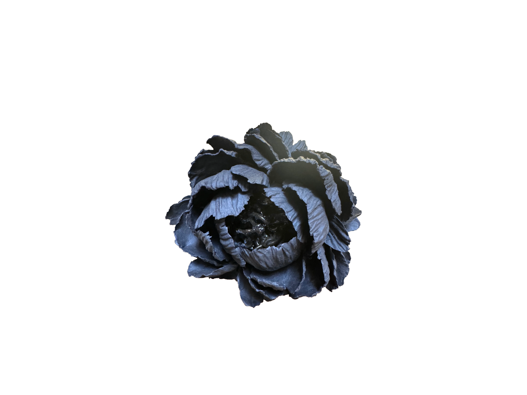 Black Porcelain Peony Small