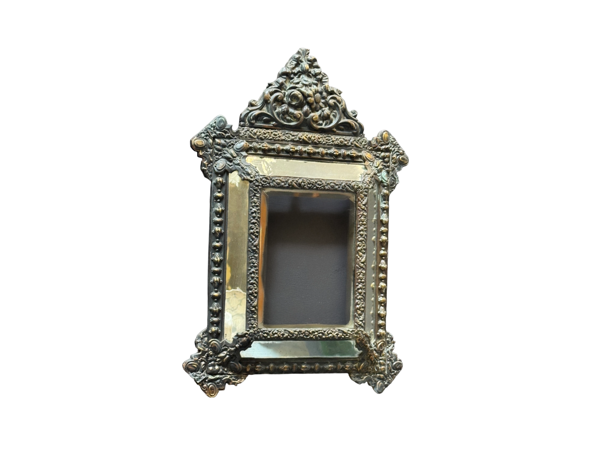 Antique Repoussé Mirror
