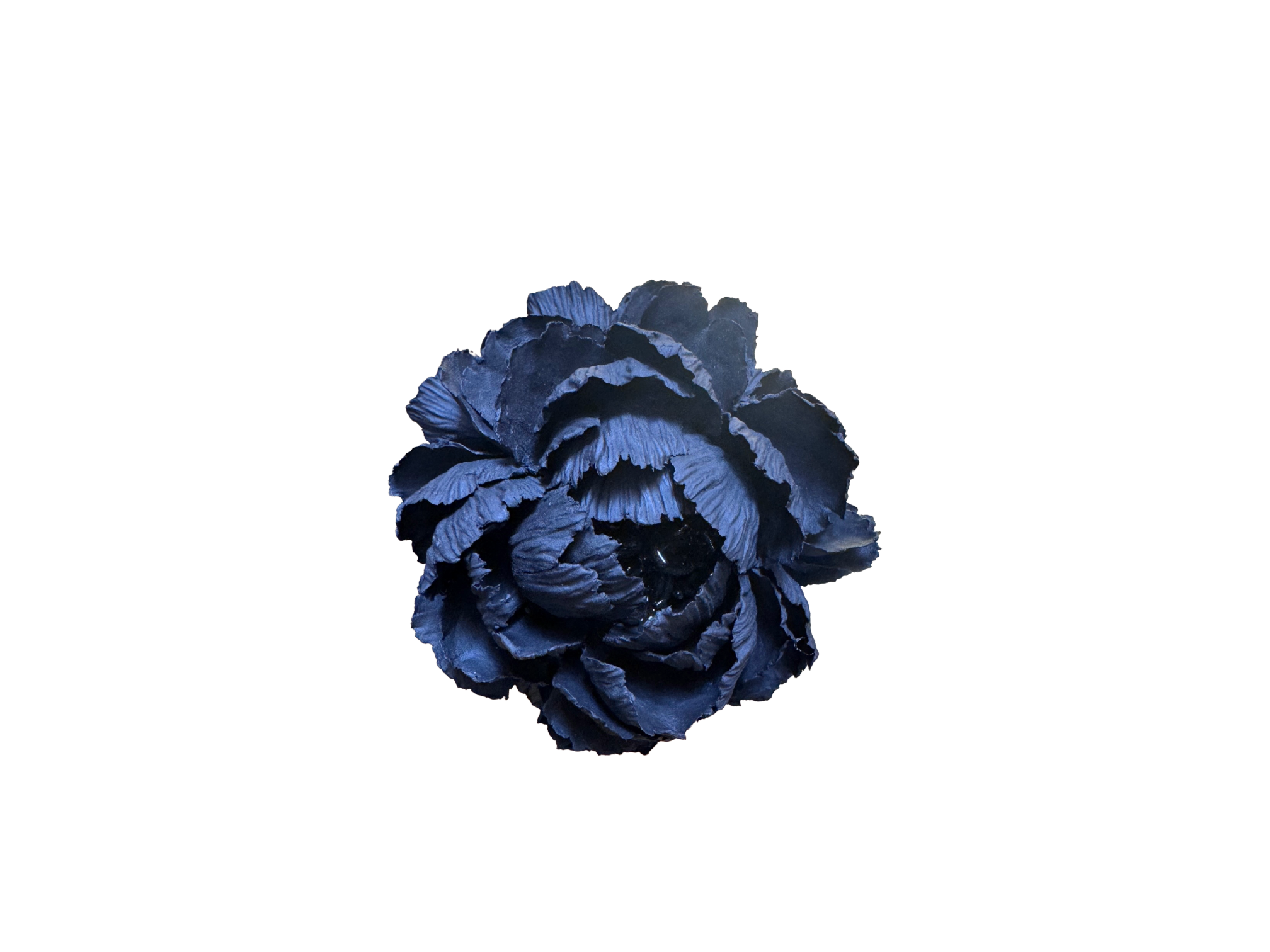 Black Porcelain Peony Medium