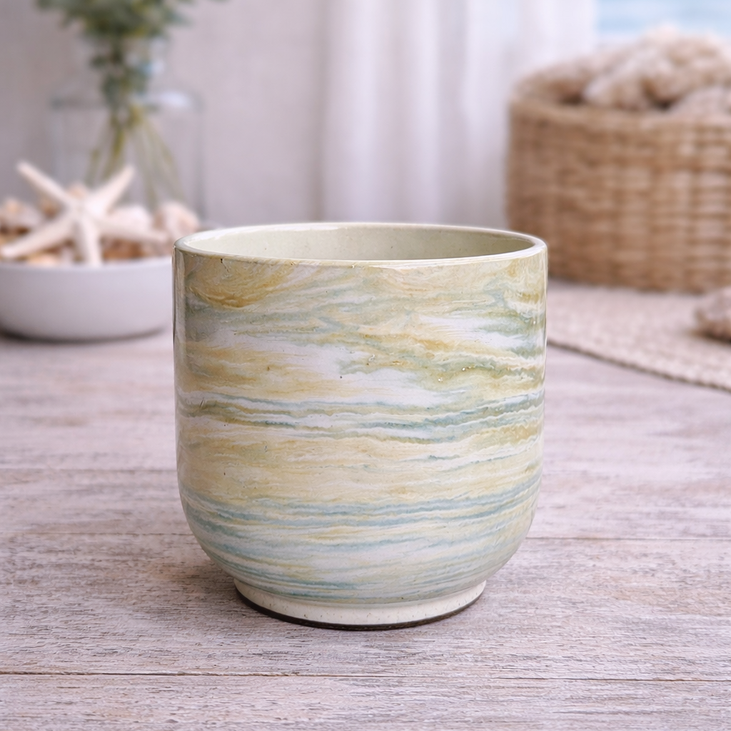 Coastal Rain & Moss - Harbor Stone Coconut Soy Wax Candle