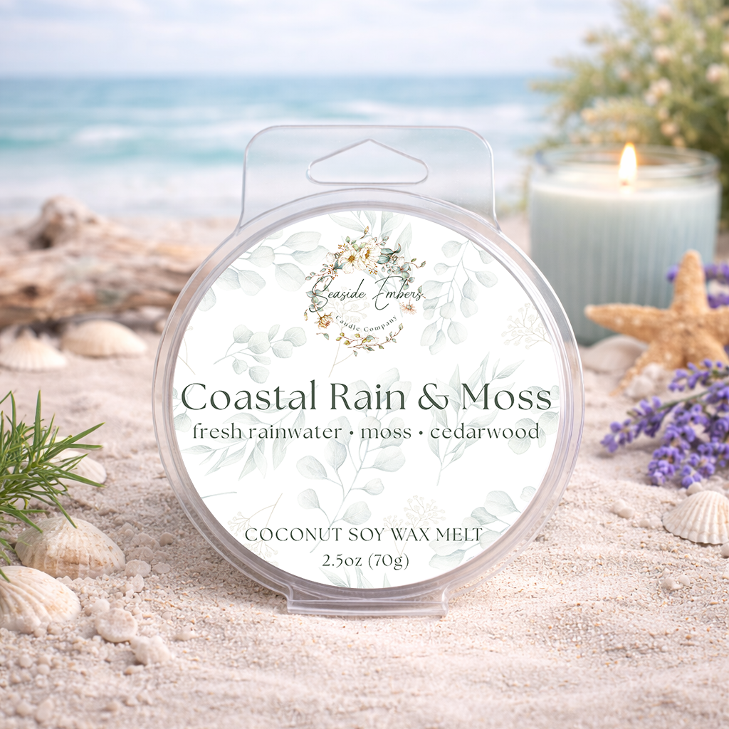 Coastal Rain & Moss - Coconut Soy Wax Melts