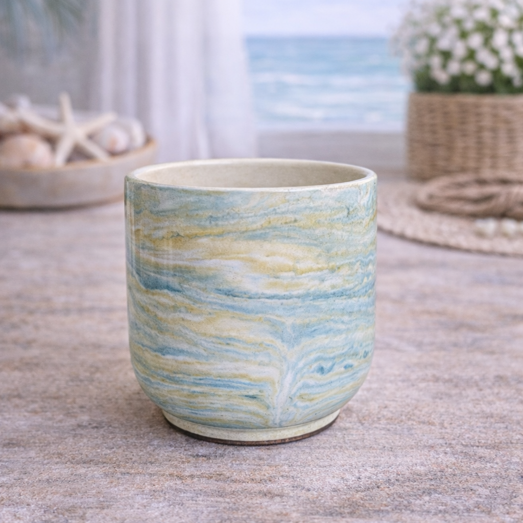 Warm Amber Woods - Harbor Stone Coconut Soy Wax Candle