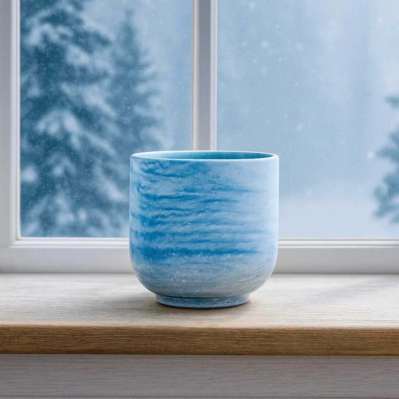 Snowberry Grove - Solstice Harbor Stone Coconut Soy Wax Candle