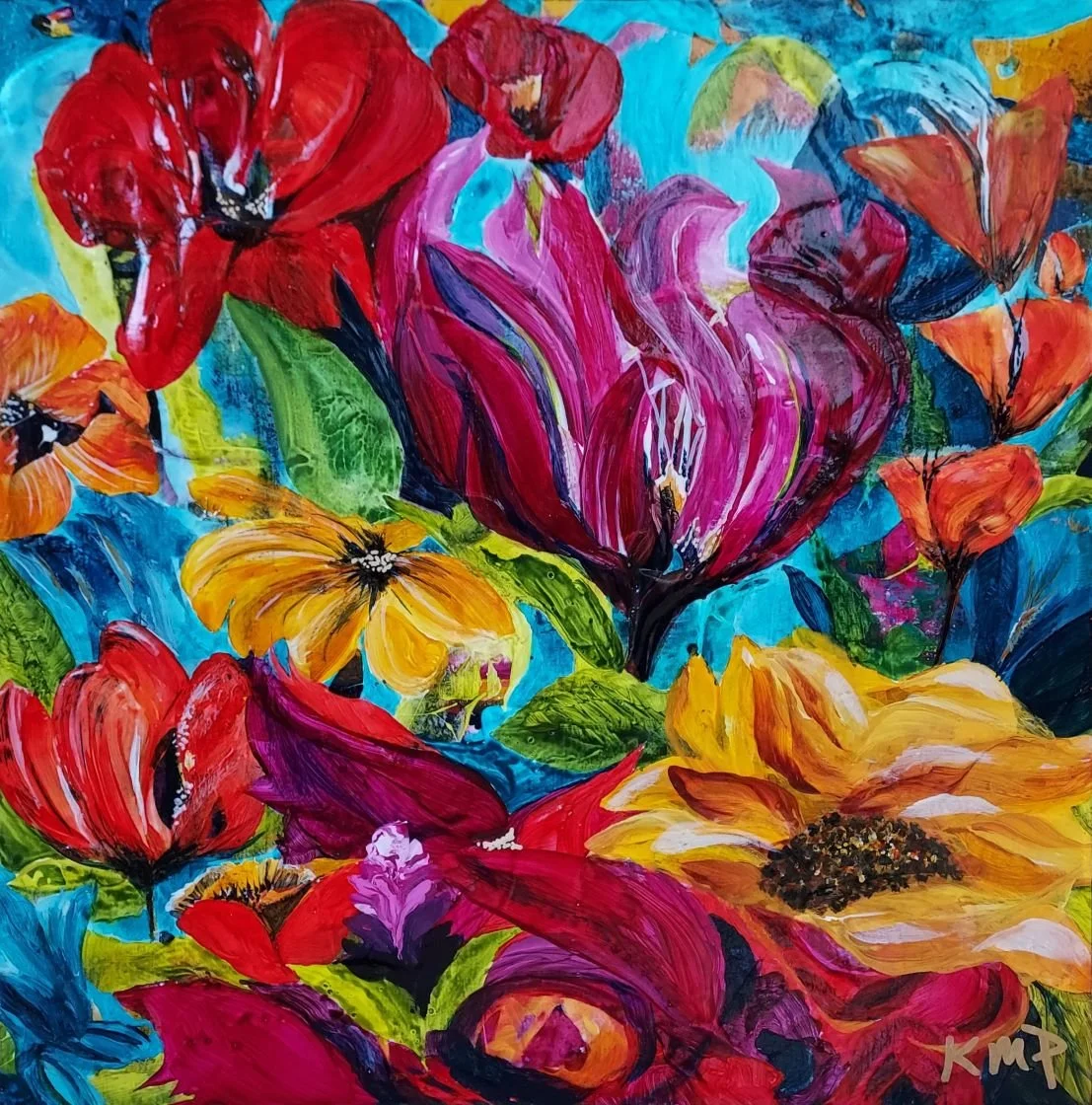 LIttle Gem Garden, 10x10, acrylic on board