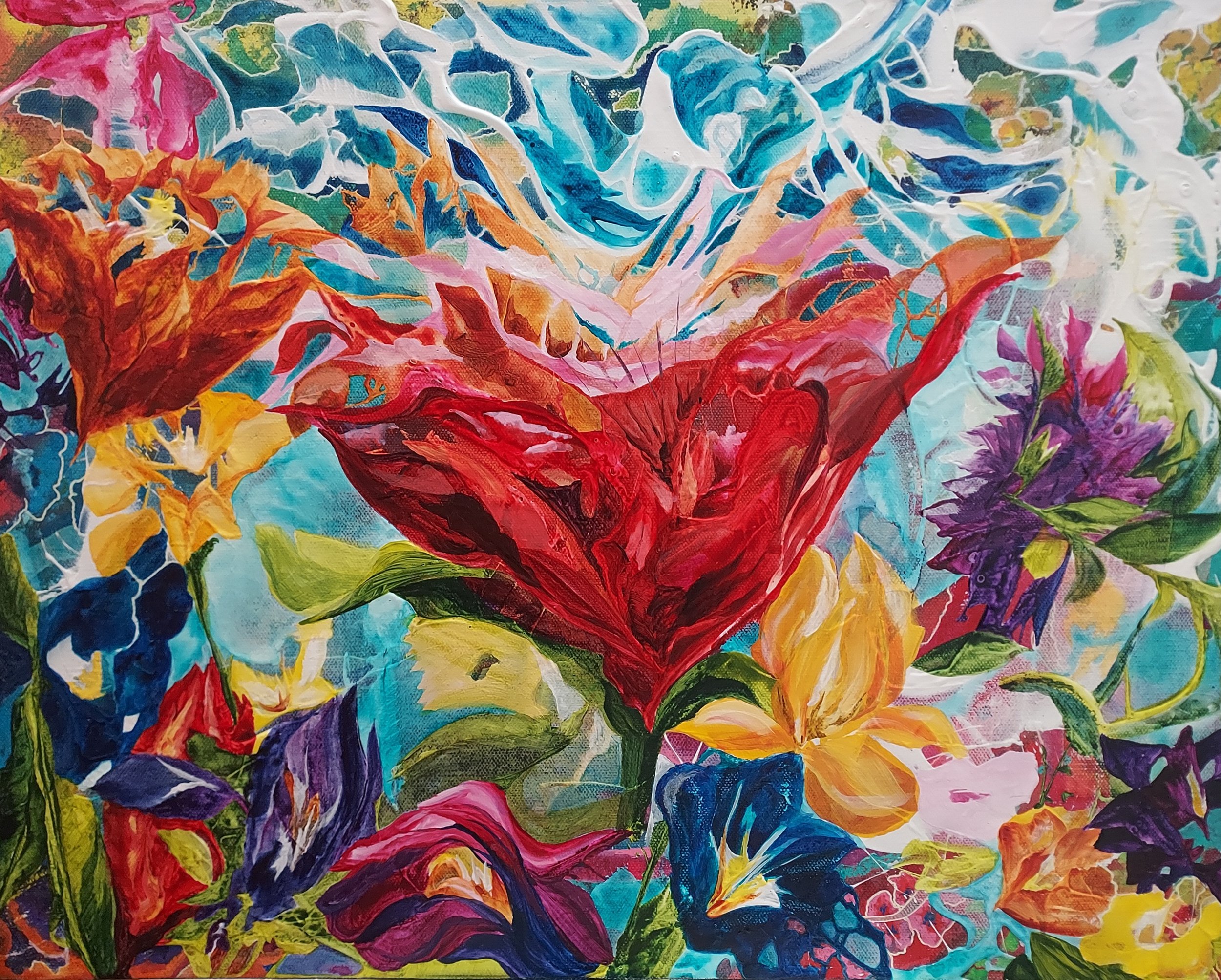 Belle of the Ball, 16x20, acrylic on canvas