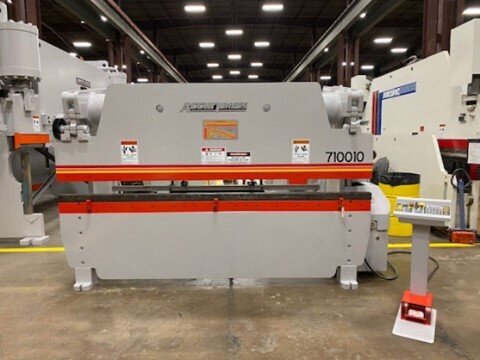Another absolute beauty. #Accurpress 100 ton x 10' hydraulic press brake model #710010, that's as clean as a used machine can get.  Email us at info@norcalmachinery.com for availability. This one won't last long. #pressbrake #usedpressbrake