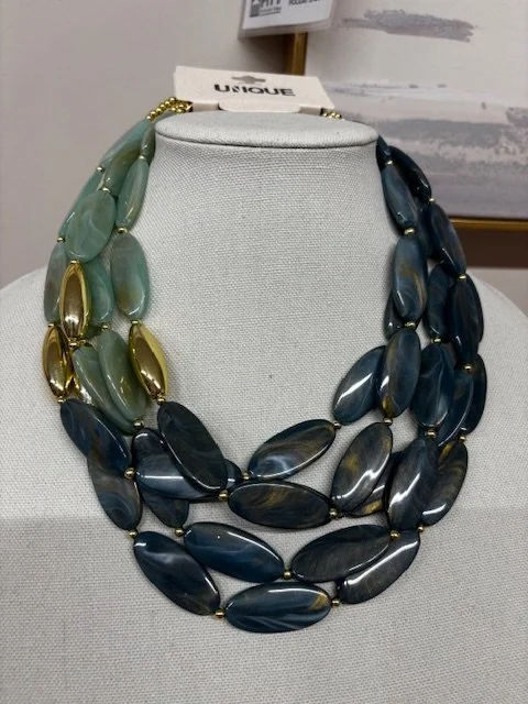 Elegant Multi-Strand Beaded Necklace