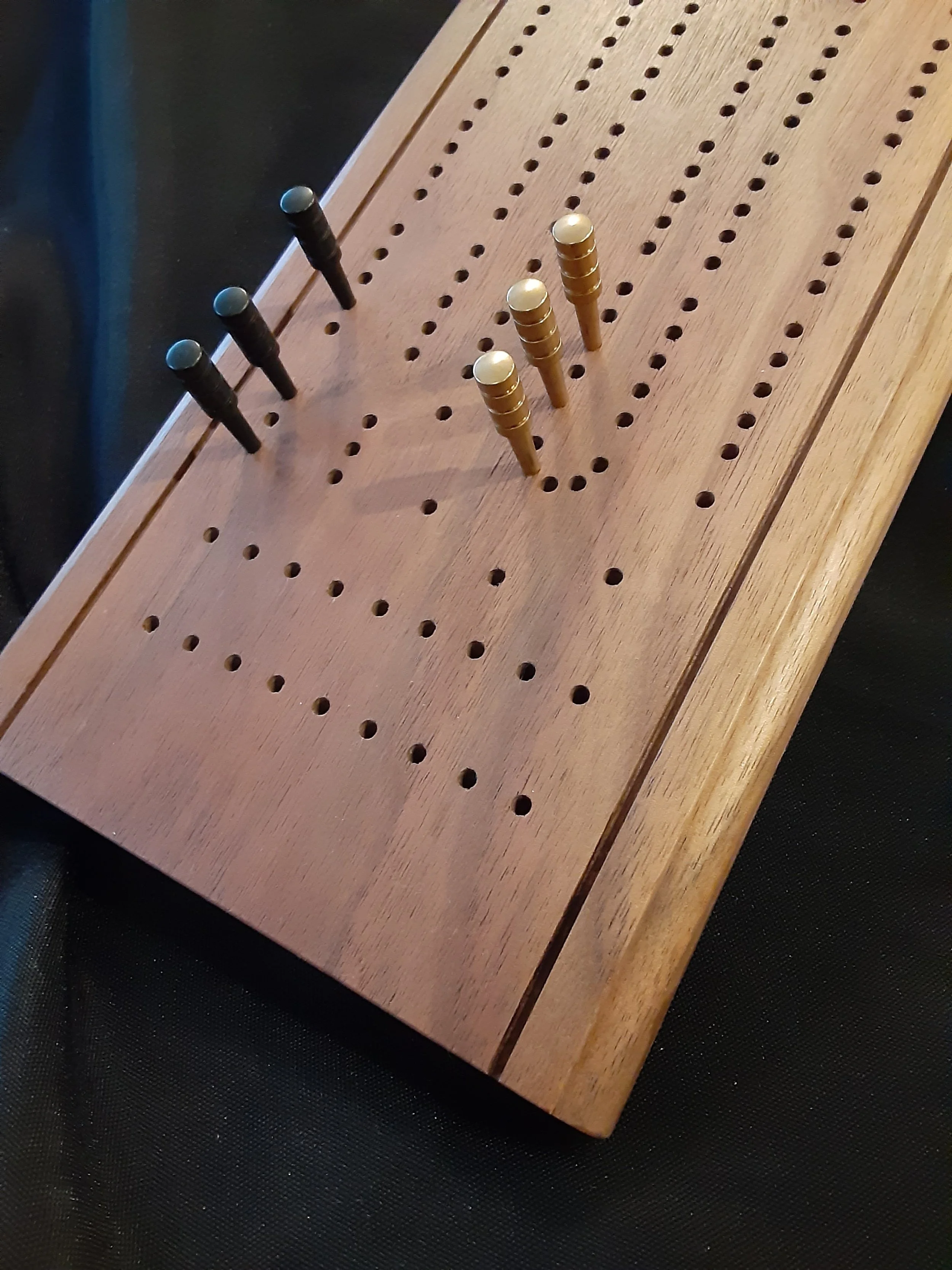 2 Track S Curve Cribbage Board (B203) — Urban Wood By Neal