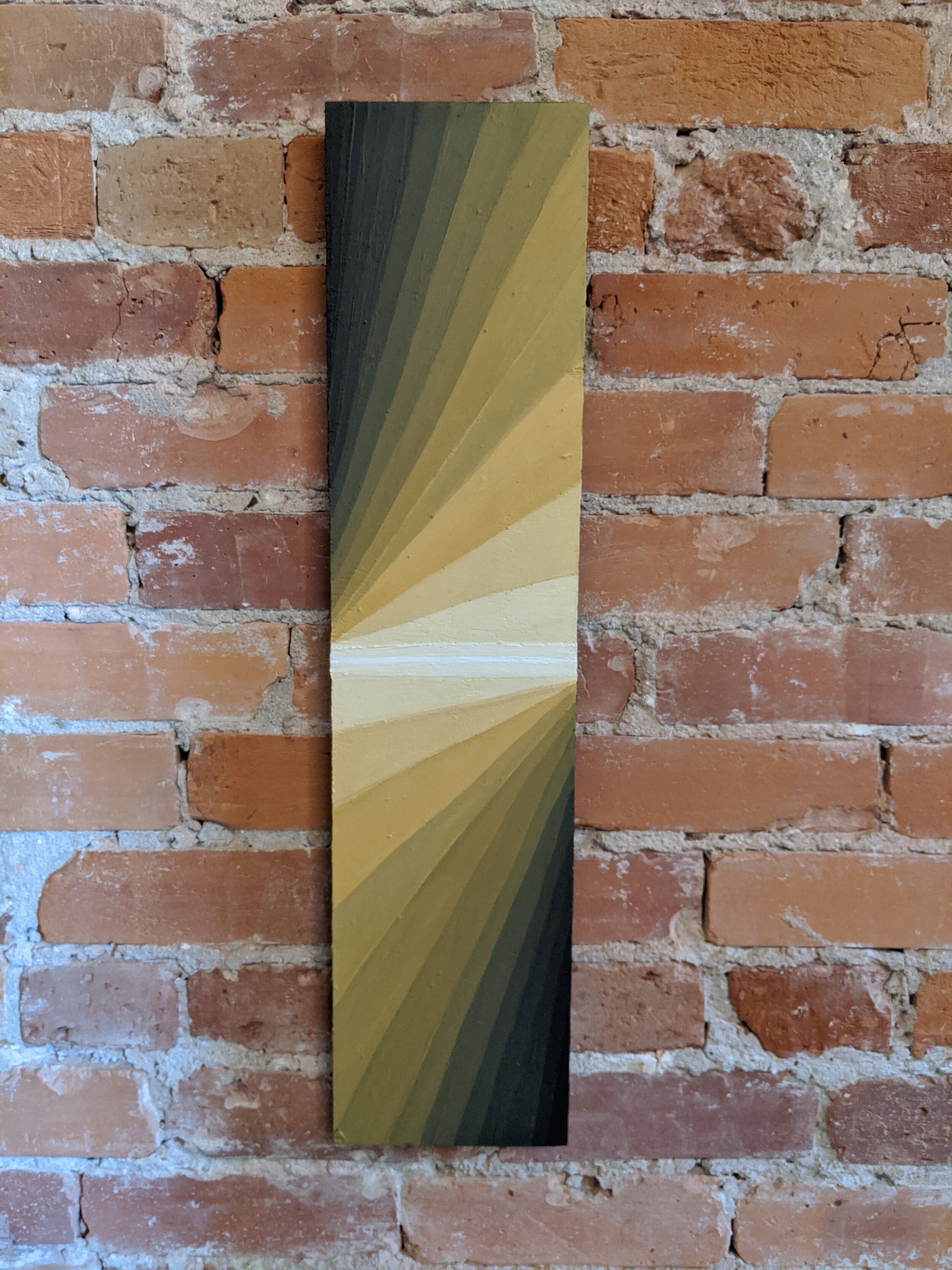 gradient acrylic abstract painting by daniel lipschutz