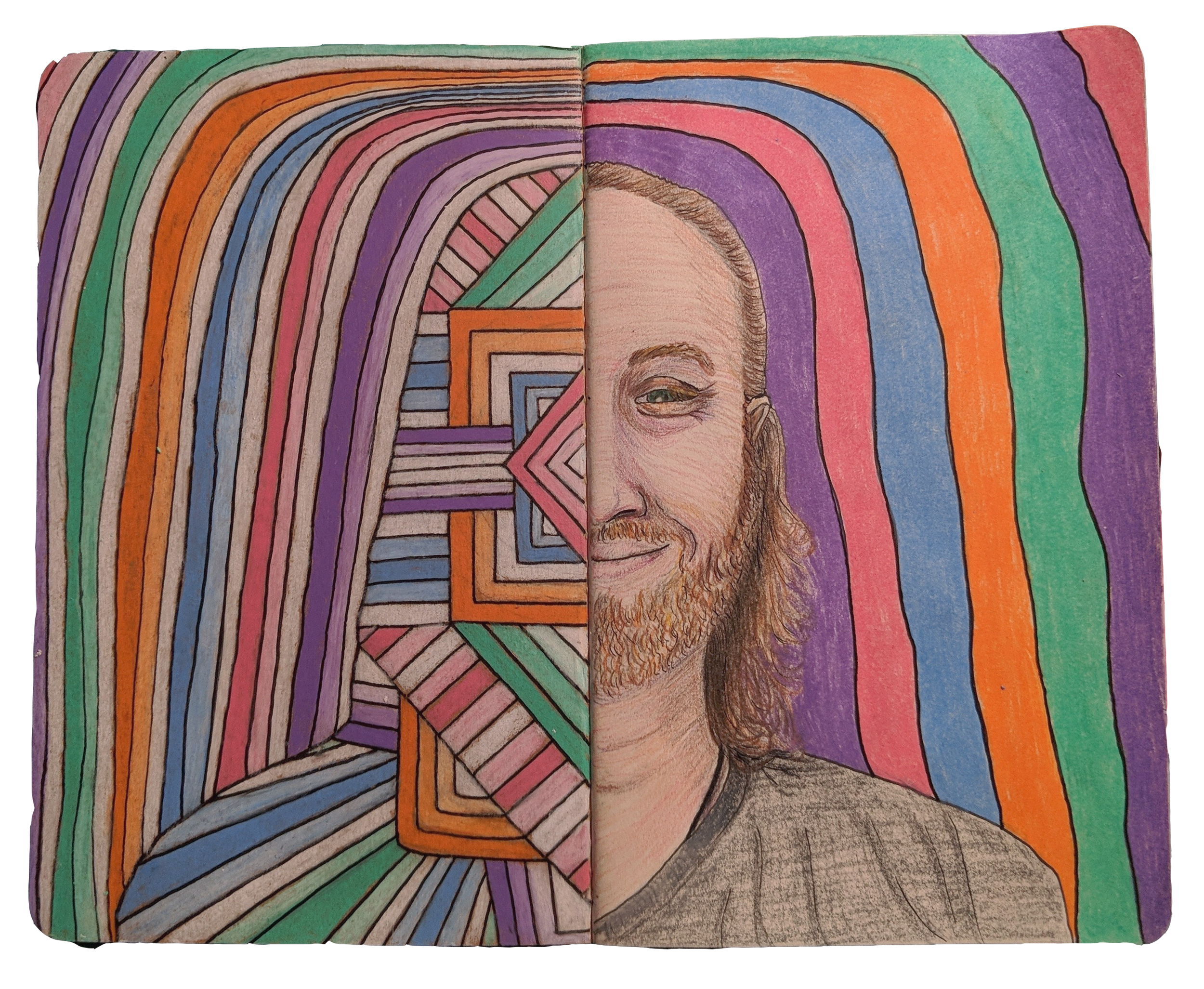 color pencil portrait by daniel lipschutz