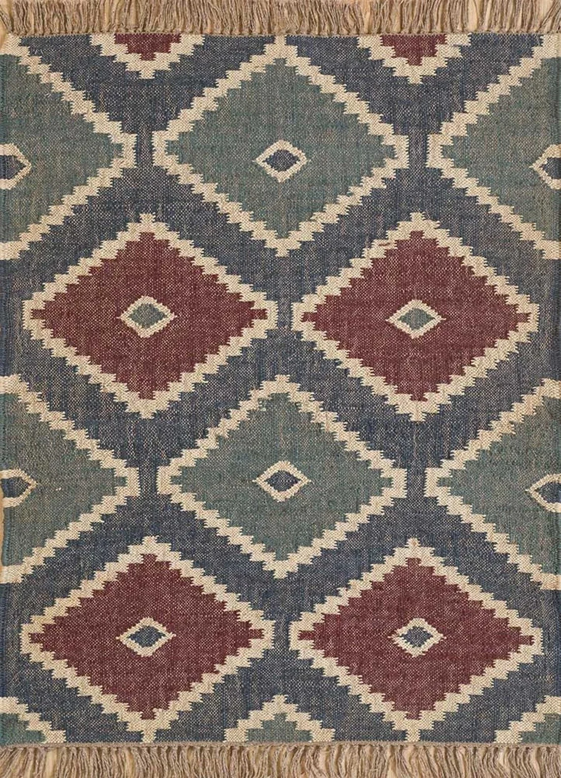 Handcrafted Wool And Jute Kilim Rug Home And Living Floor Rugs