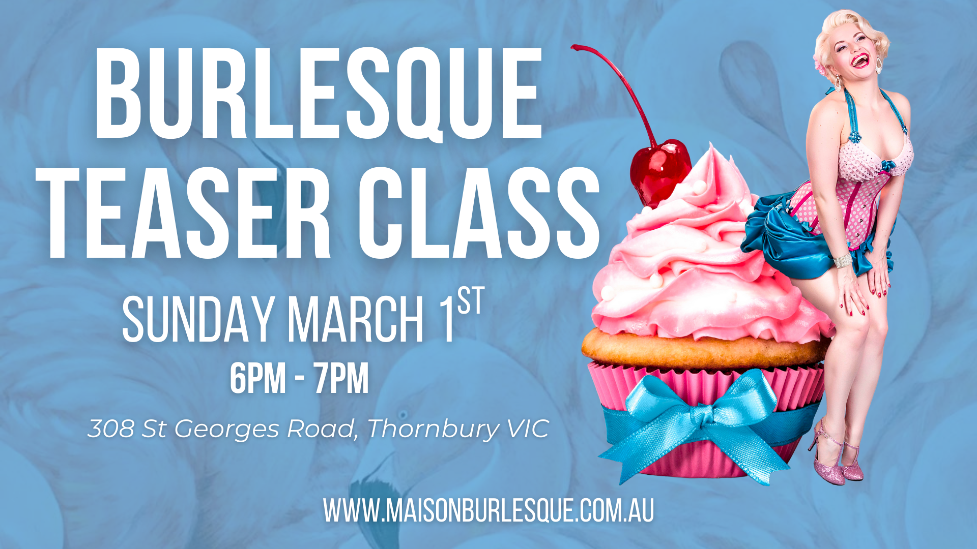 Burlesque Teaser Class (includes $15 class voucher) 