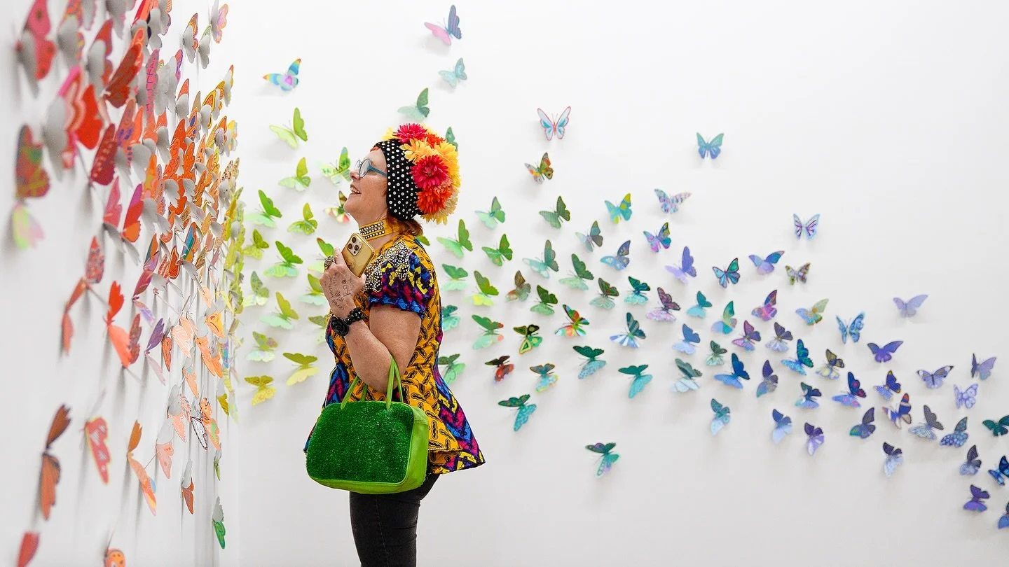 Moments from last Friday’s opening of “The True Butterfly Effect”, organized and curated by Alex Nason @nasecase 
“The True Butterfly Effect” is a hybrid art exhibition and it’s inspired by the butterfly effect -