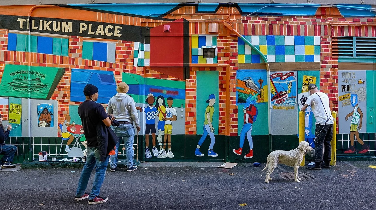 Teamwork makes the dream work 💪 This collaboration between @ben_busy and @_kingspen is so good. Check it out near  @pipletterpress across from @tilikumplacecafe