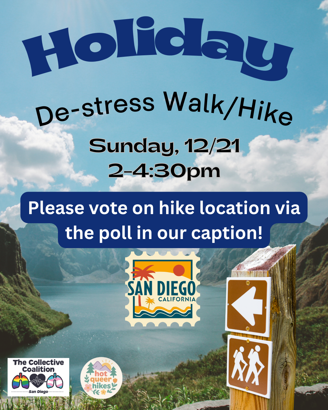 Holiday De-Stress Walk/Hike