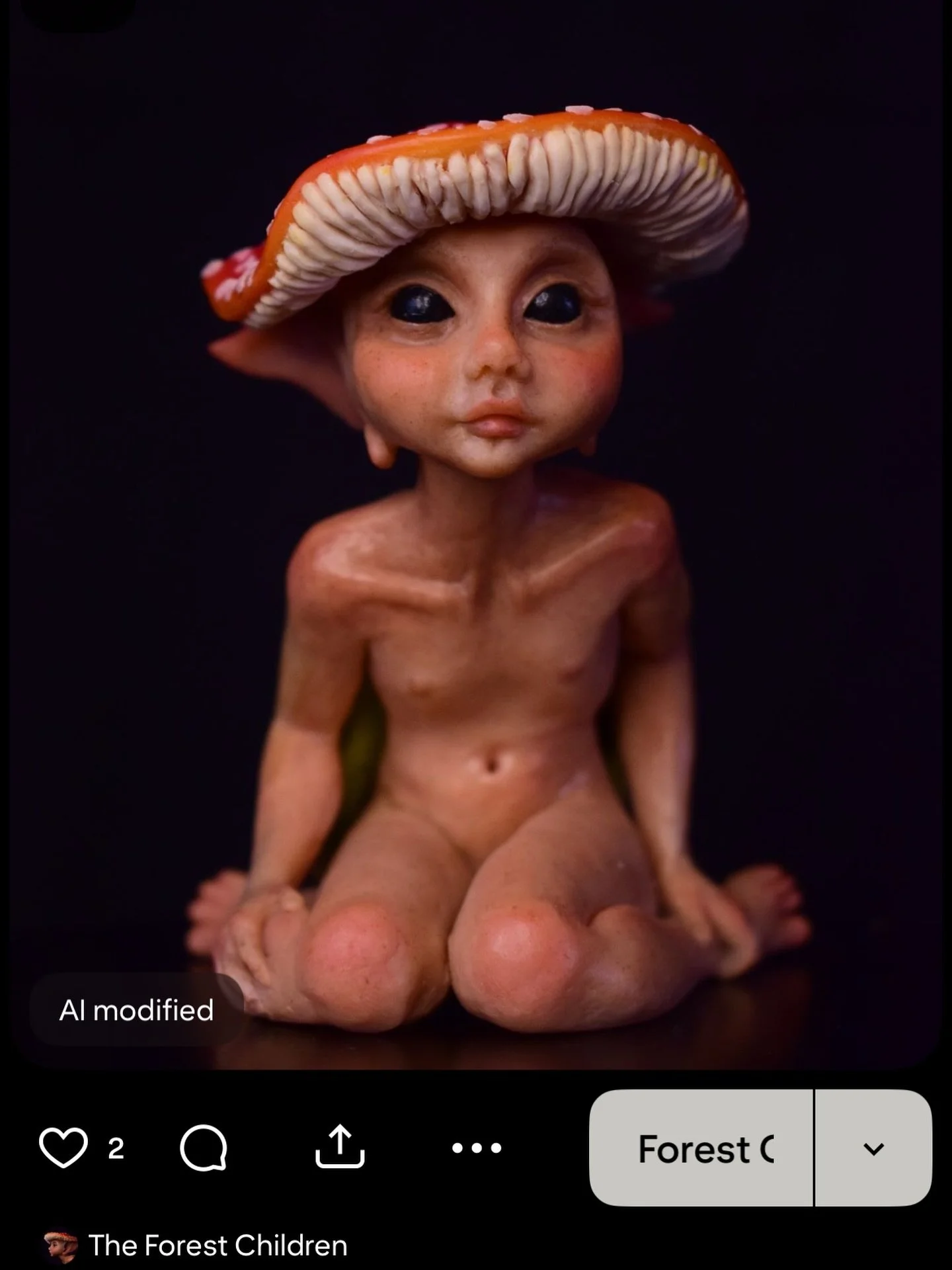 I recently noticed that the majority of my photos on @pinterestuk have been tagged as &ldquo;AI Modified&rdquo; and I am really disheartened and annoyed with it. 
Every single piece I create is completely hand sculpted and hand painted by me. Each pi