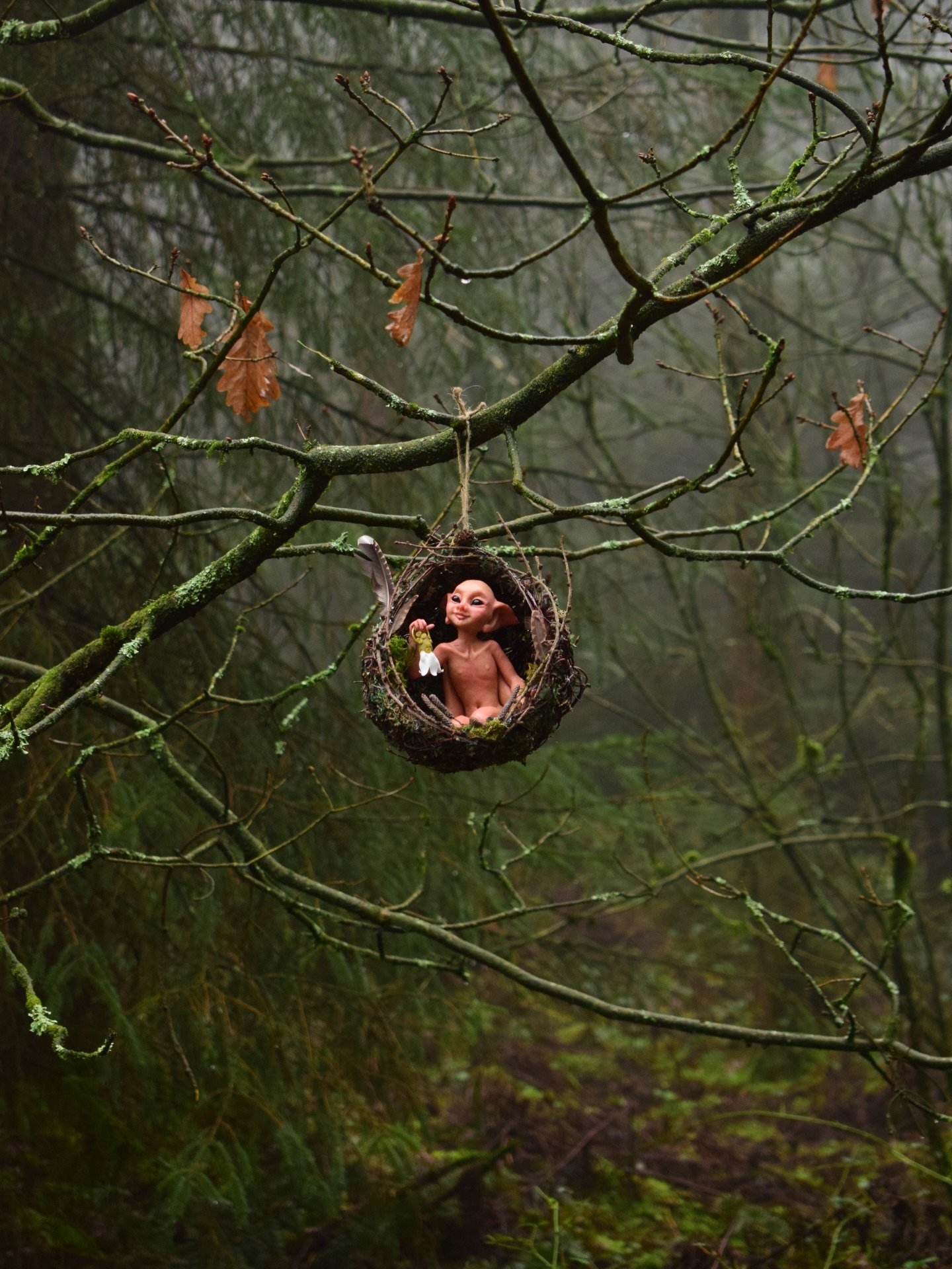 If you were alone in the woods and caught a glimpse of a pixie watching you from afar&hellip; would you stay very still and watch back, or pretend you never saw her at all? 🧚🏻🖤