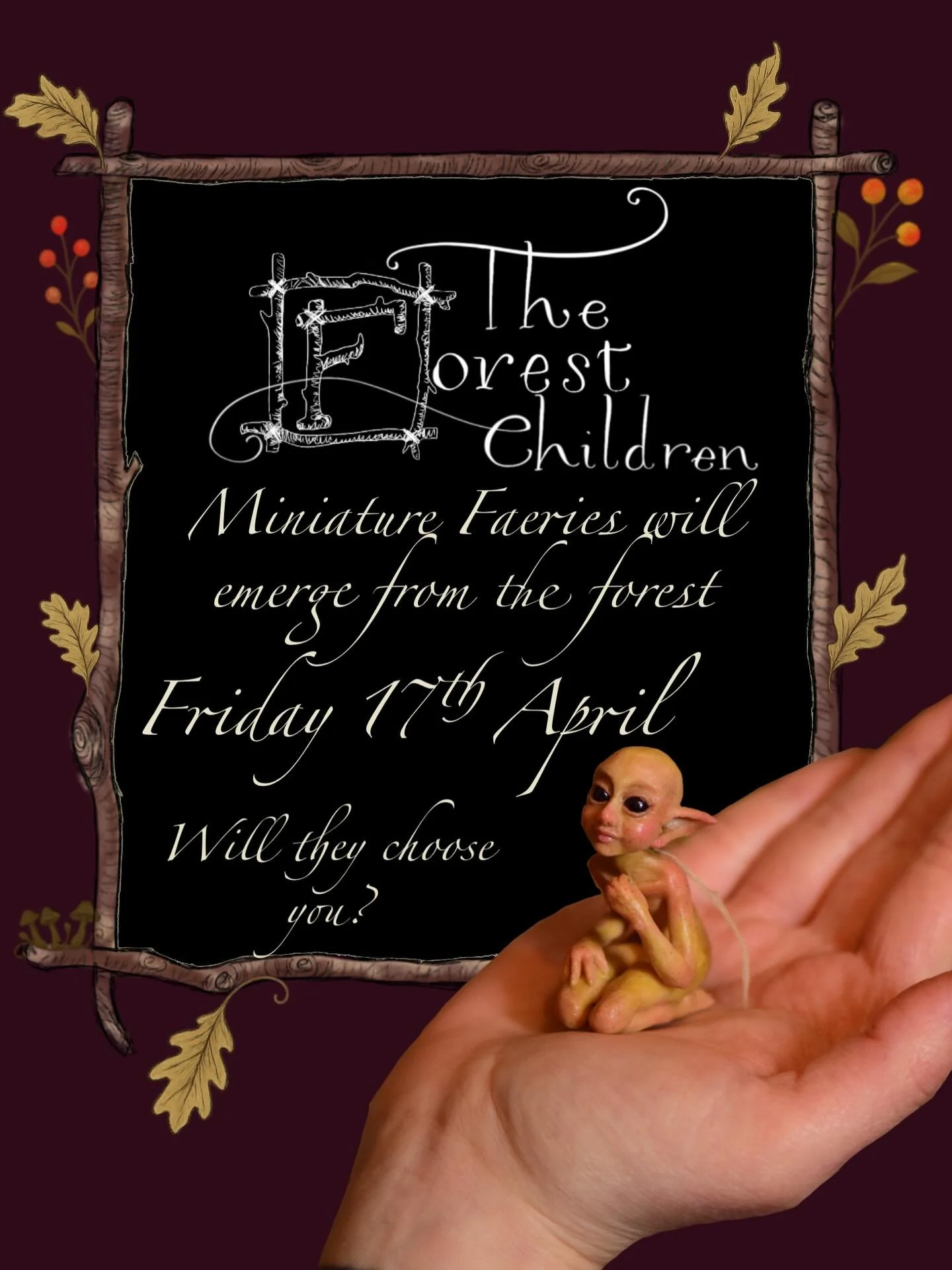 A new kind of Forest Child has appeared 🌿

For the first time ever, a collection of Miniature Faeries will be looking for homes. Much smaller than their fae kin, these tiny beings are quick, watchful, and easily missed. Some say they&rsquo;re playfu