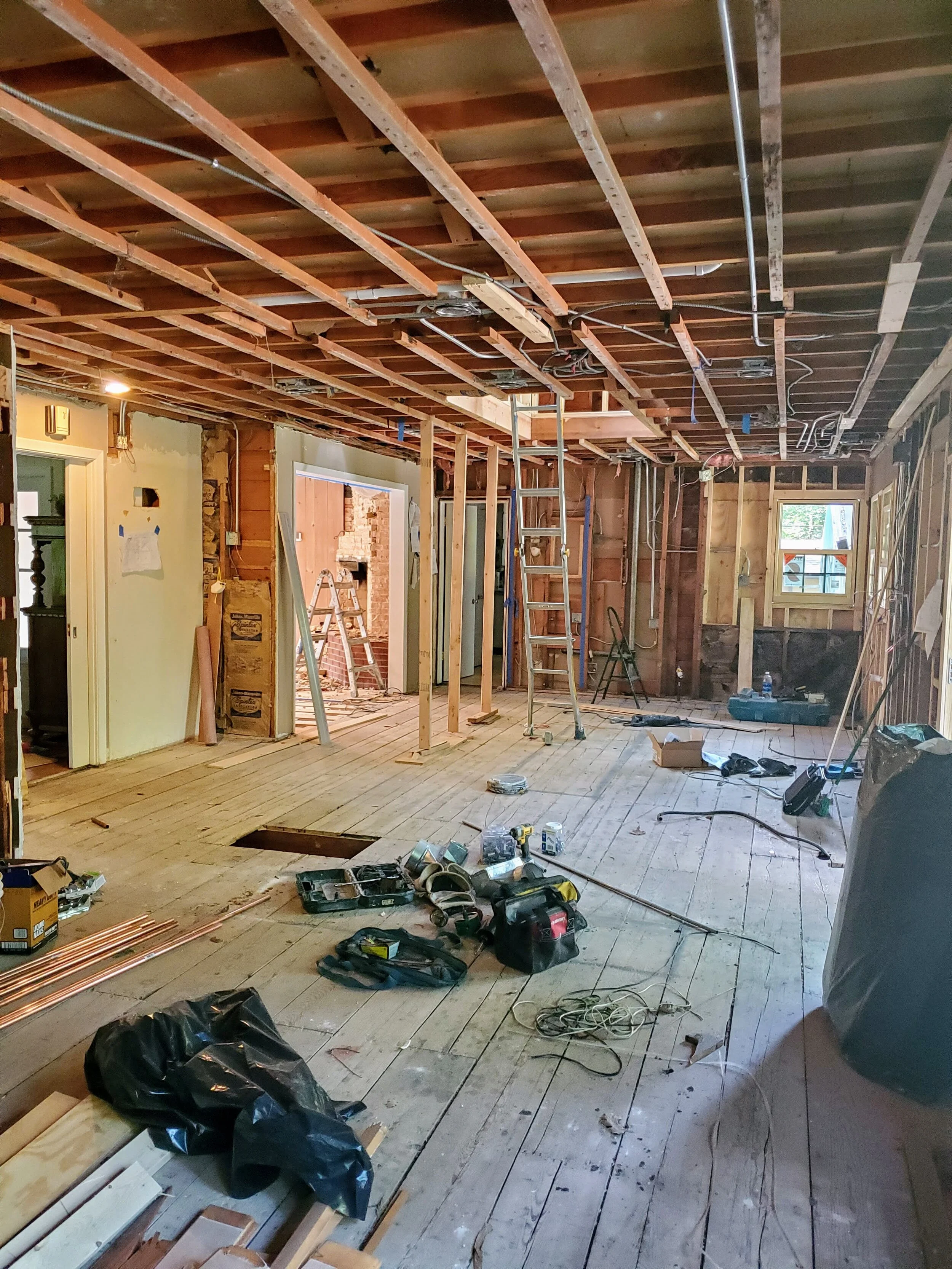 Transitional Kitchen In Progress Kitchen Remodel by High Quality Painting LLC project photo 2