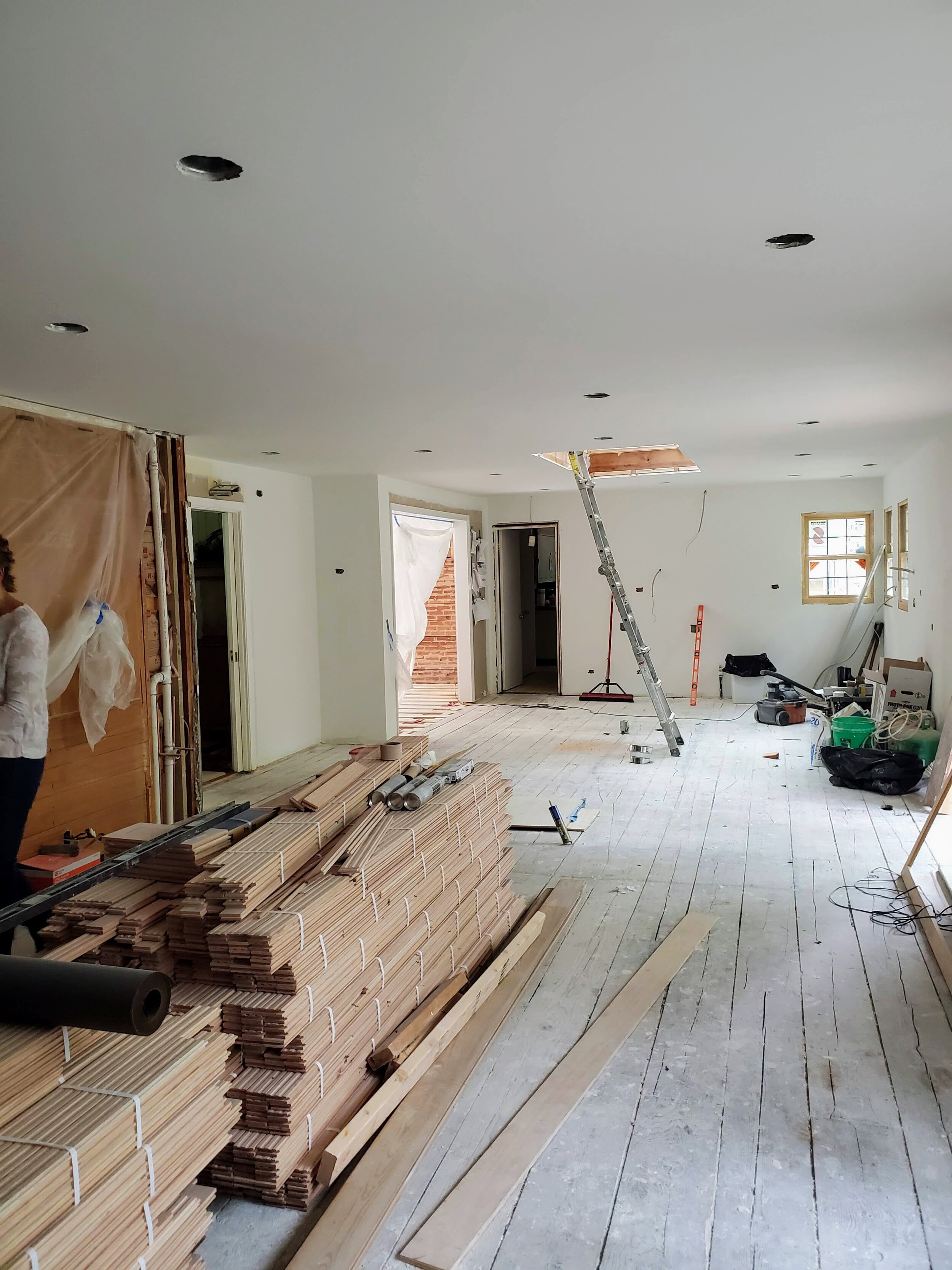 Transitional Kitchen In Progress Kitchen Remodel by High Quality Painting LLC project photo 6