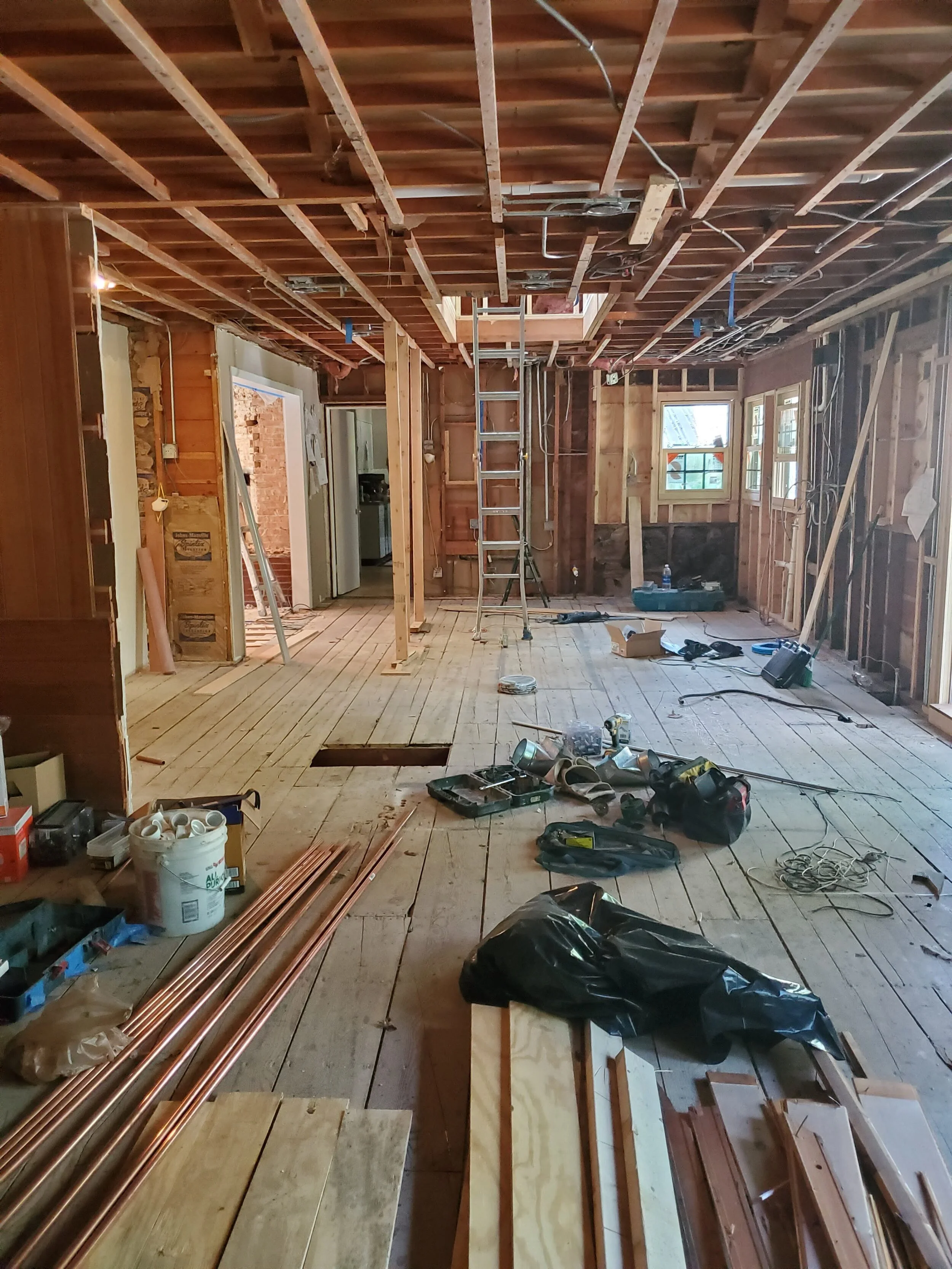 Transitional Kitchen In Progress Kitchen Remodel by High Quality Painting LLC project photo 3