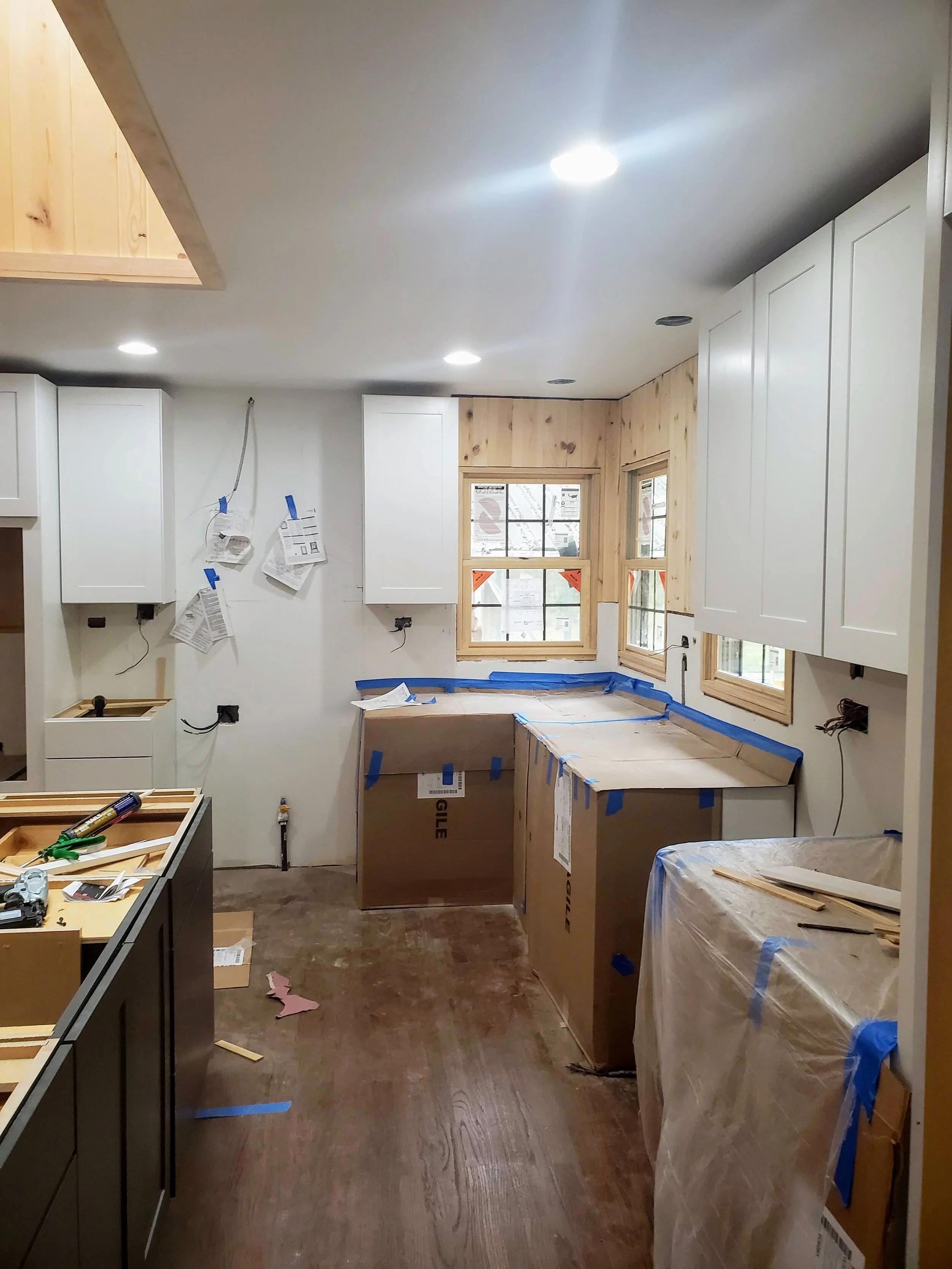 Transitional Kitchen In Progress Kitchen Remodel by High Quality Painting LLC project photo 7