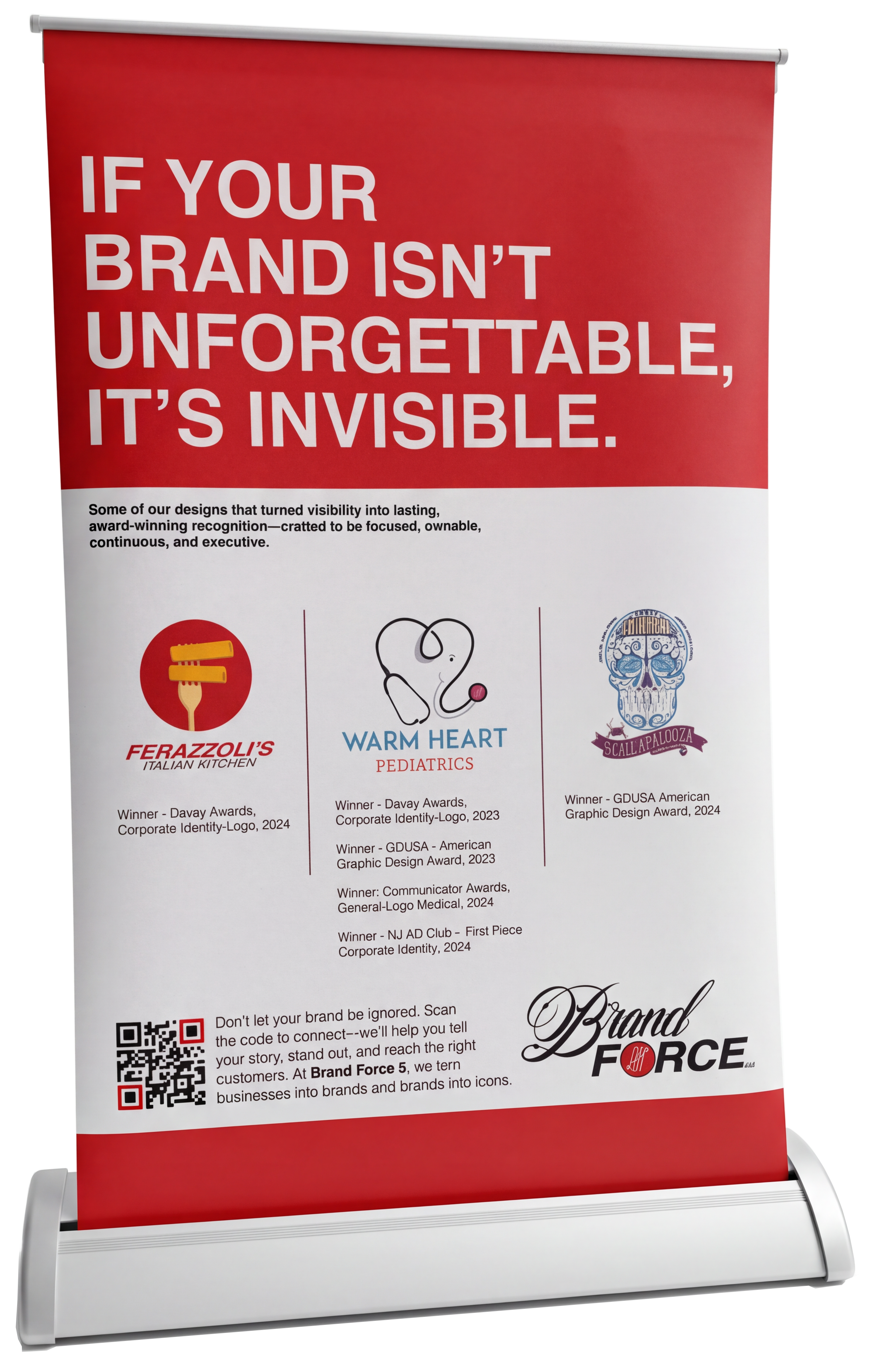 Brand Force 5 Pop-Up Banner Design