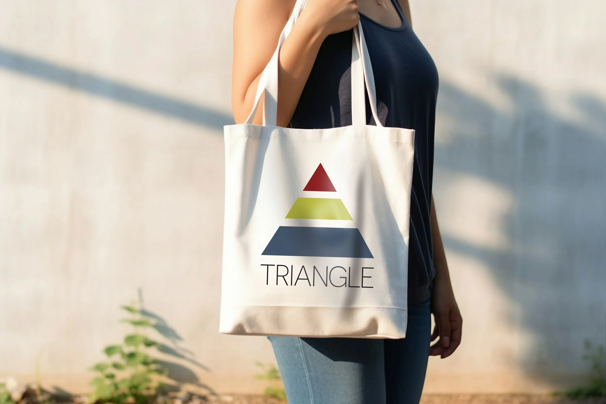 Triangle Fitness Tote Bag Design
