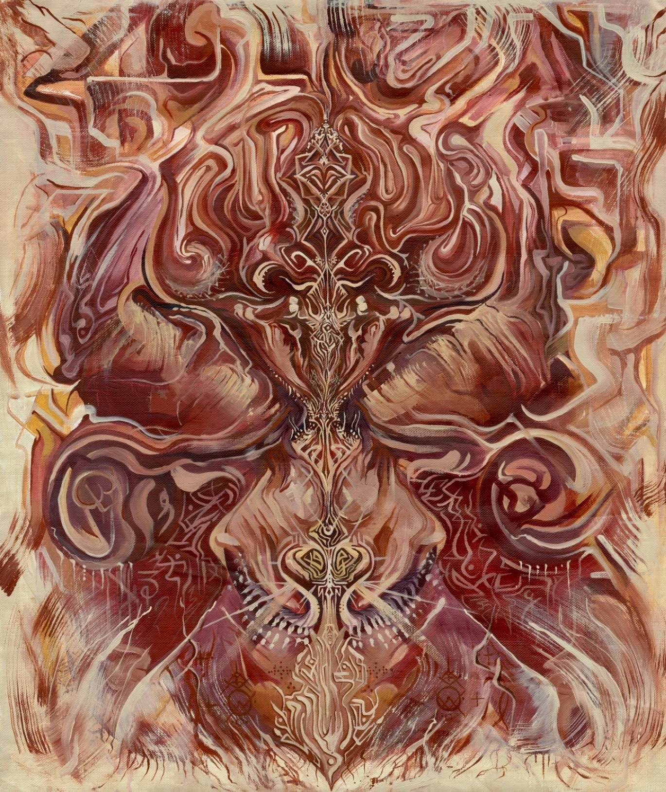 Within me, a Womb on fire 

&ldquo;Within me, a Womb on fire&rdquo; is a journey, a ritual, a process of reconnection from dissociation to sensation and every mark in between. This work is the journey of learning to see within and paint from sensatio