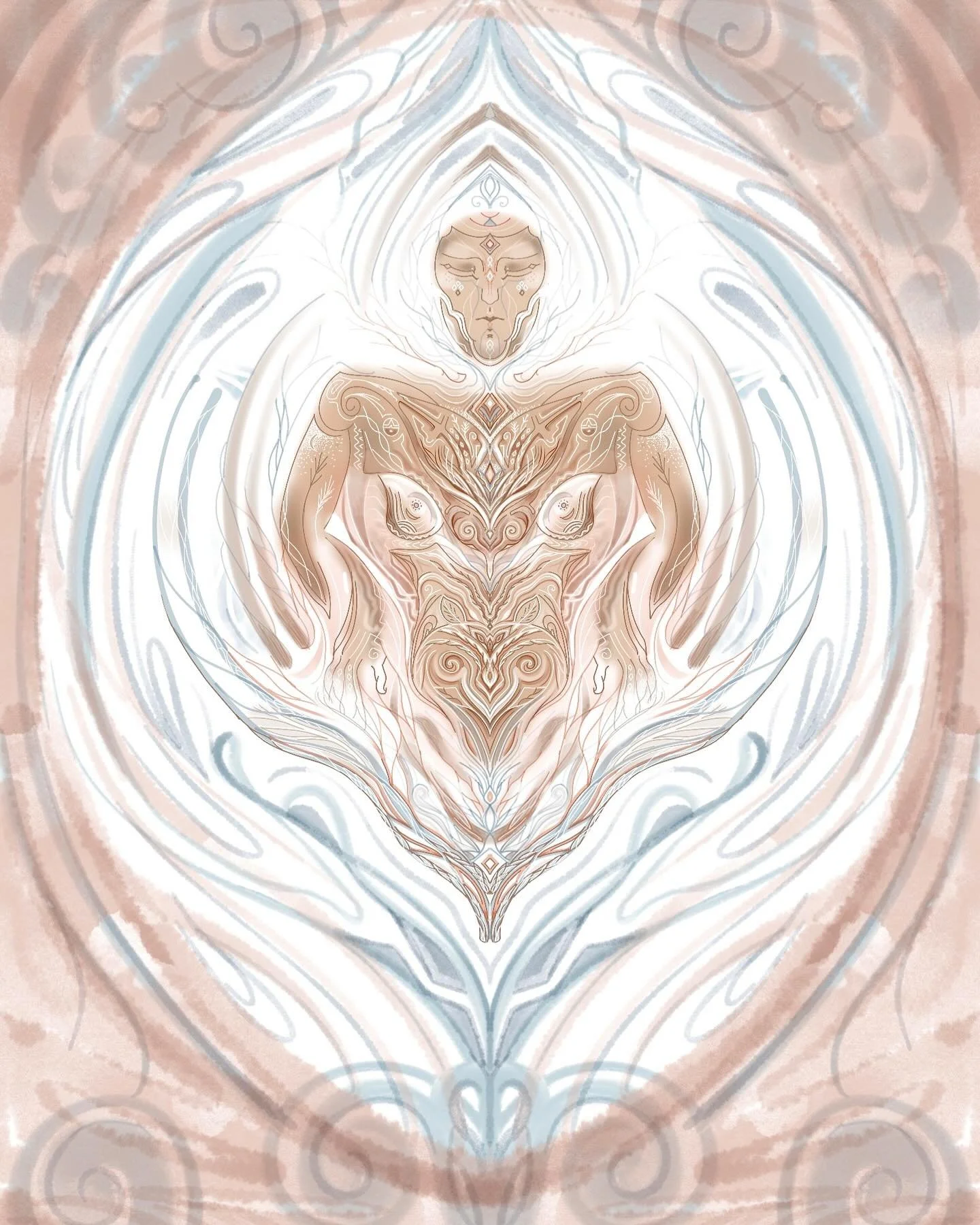 Celestial Mother 2025

I started this piece last year as a prayer to remember our sacred vessels. Our bodies contain so much information. So much wisdom. Stories, memories, sacred instructions for living well- surviving, loving, birthing, grieving, g