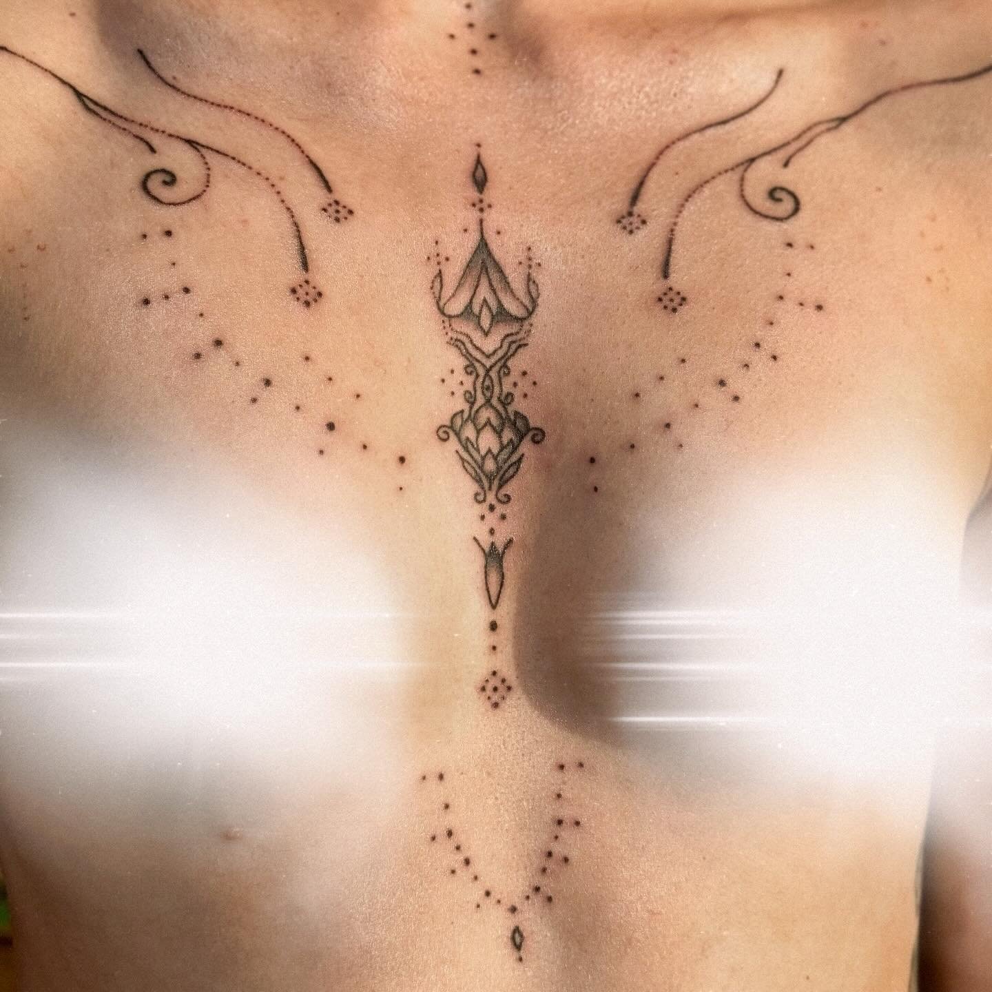 Tattoos and Chinese medicine🪡

Just wanted to create a post that dives a little deeper into how I work with my study in Chinese medicine to map designs for placement on the body. 

This piece was inspired by themes of the pericardium, which is also 