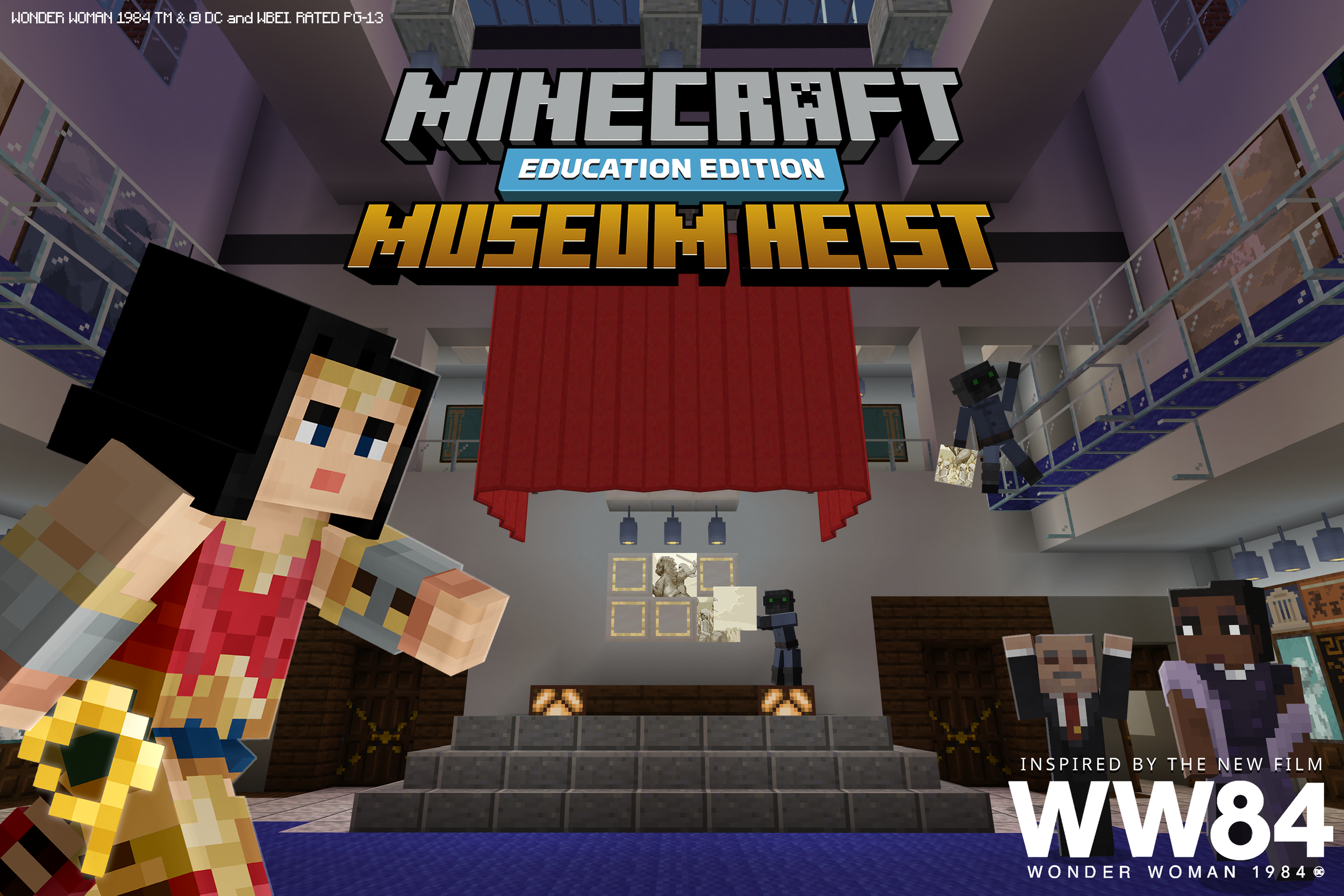 Players used coding to navigate, solve puzzles, and recover a missing painting in one of the first ever movie-themed Minecraft lesson plans.