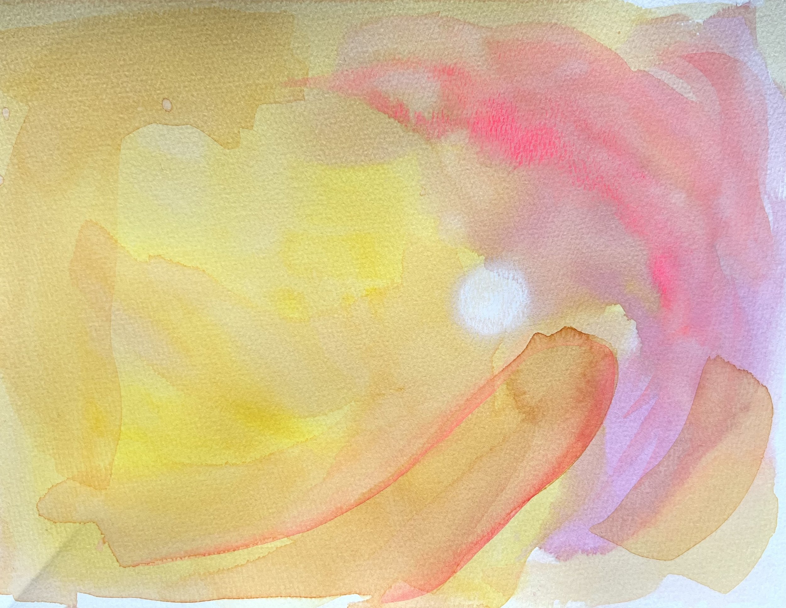 Mixed media on paper, 9 x 12"
